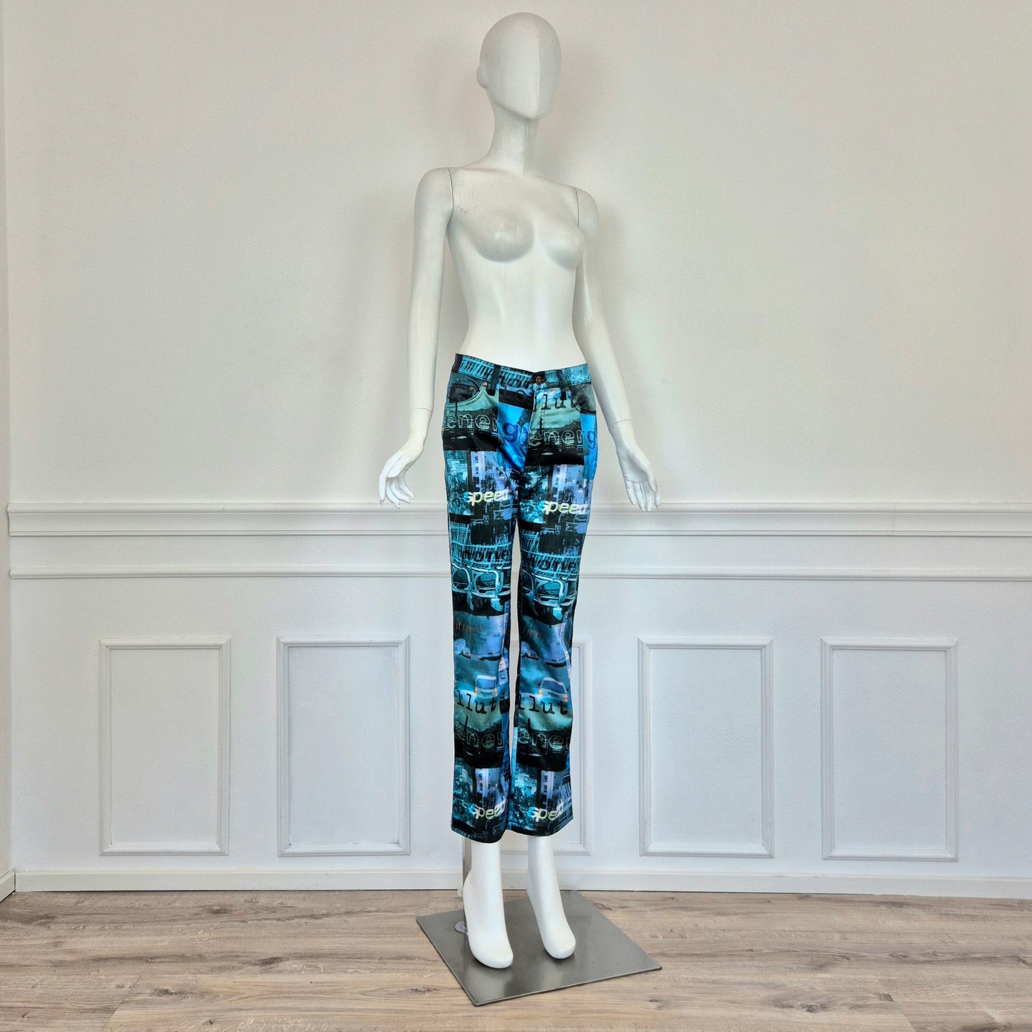 Moschino | Pantaloni stampa speed / future / communication