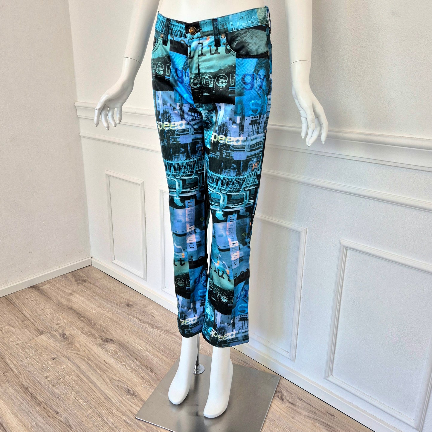 Moschino | Pantaloni stampa speed / future / communication