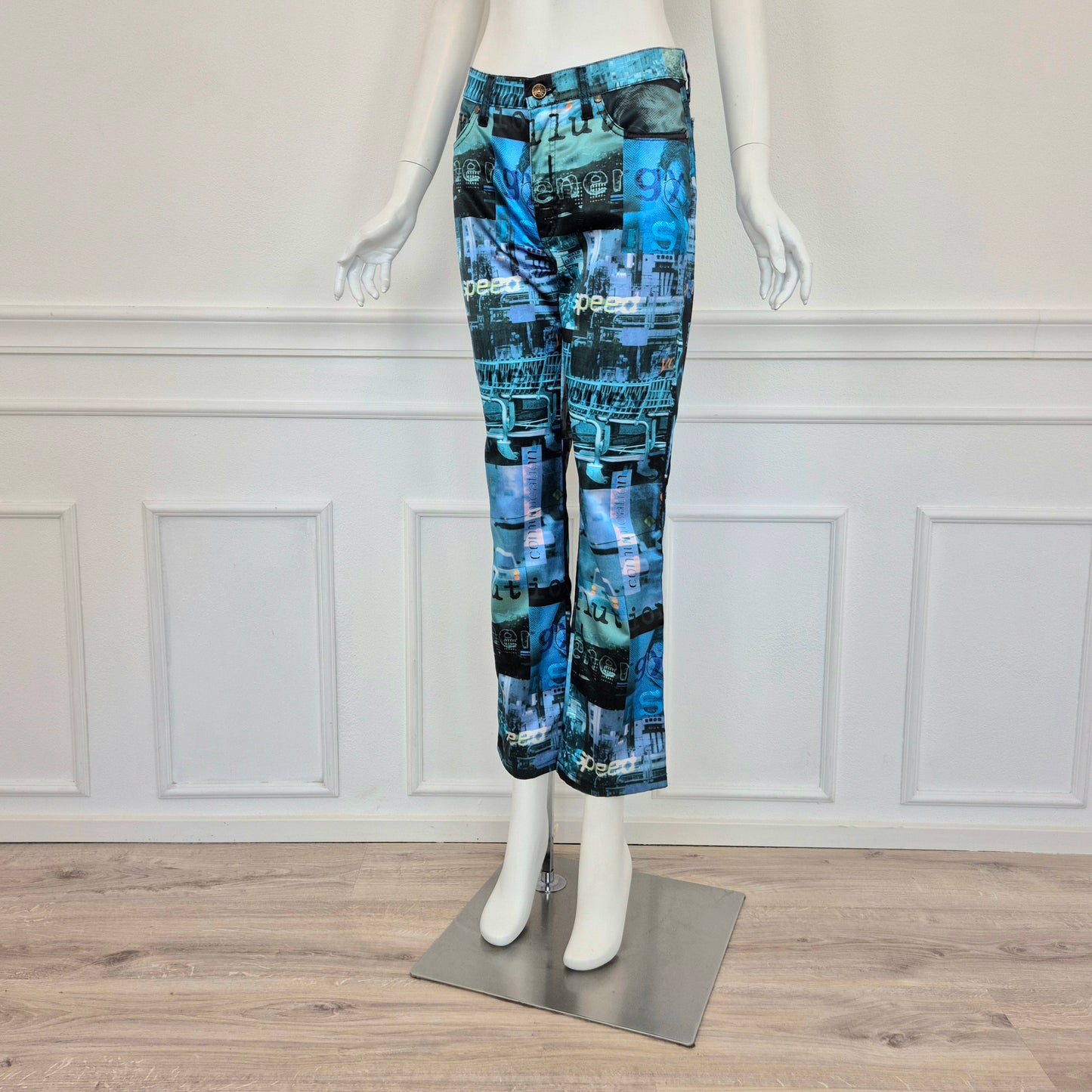 Moschino | Pantaloni stampa speed / future / communication