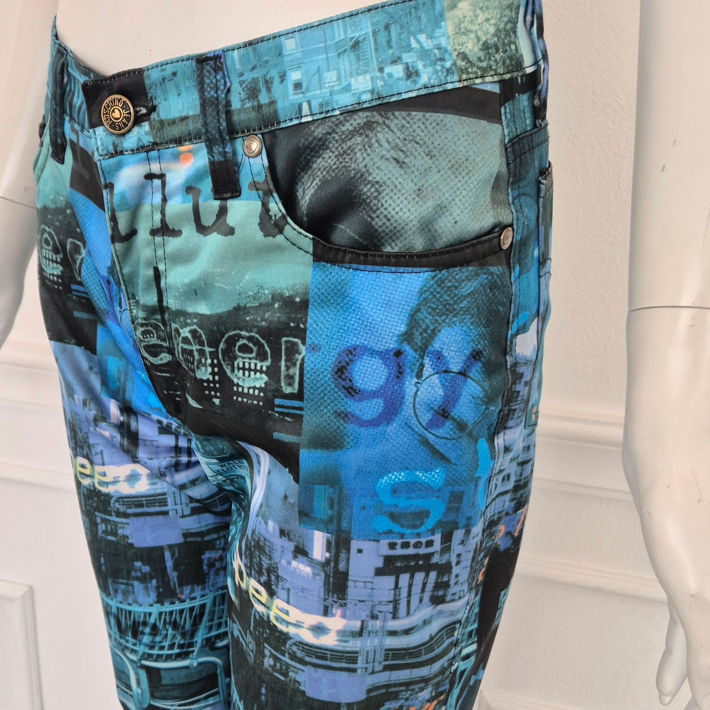 Moschino | Pantaloni stampa speed / future / communication