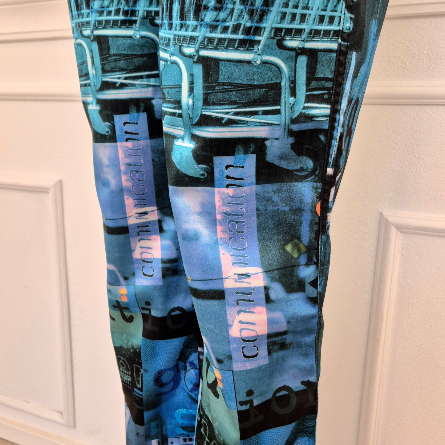 Moschino | Pantaloni stampa speed / future / communication