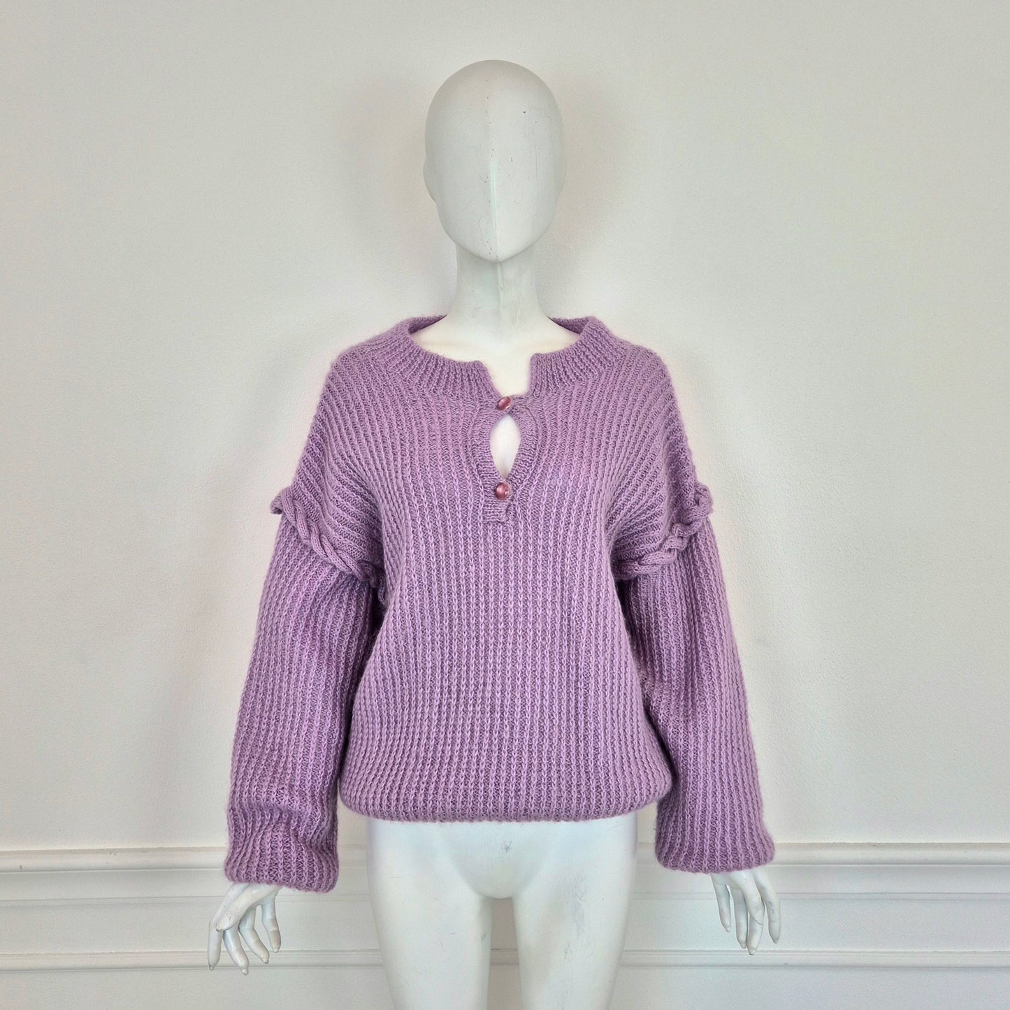 Maglione vintage lilla