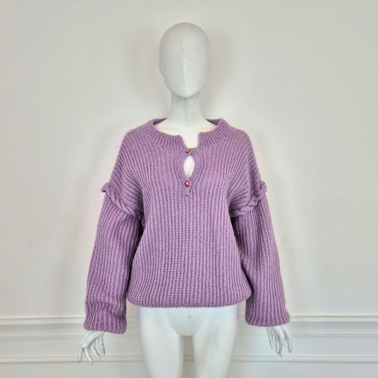 Maglione vintage lilla