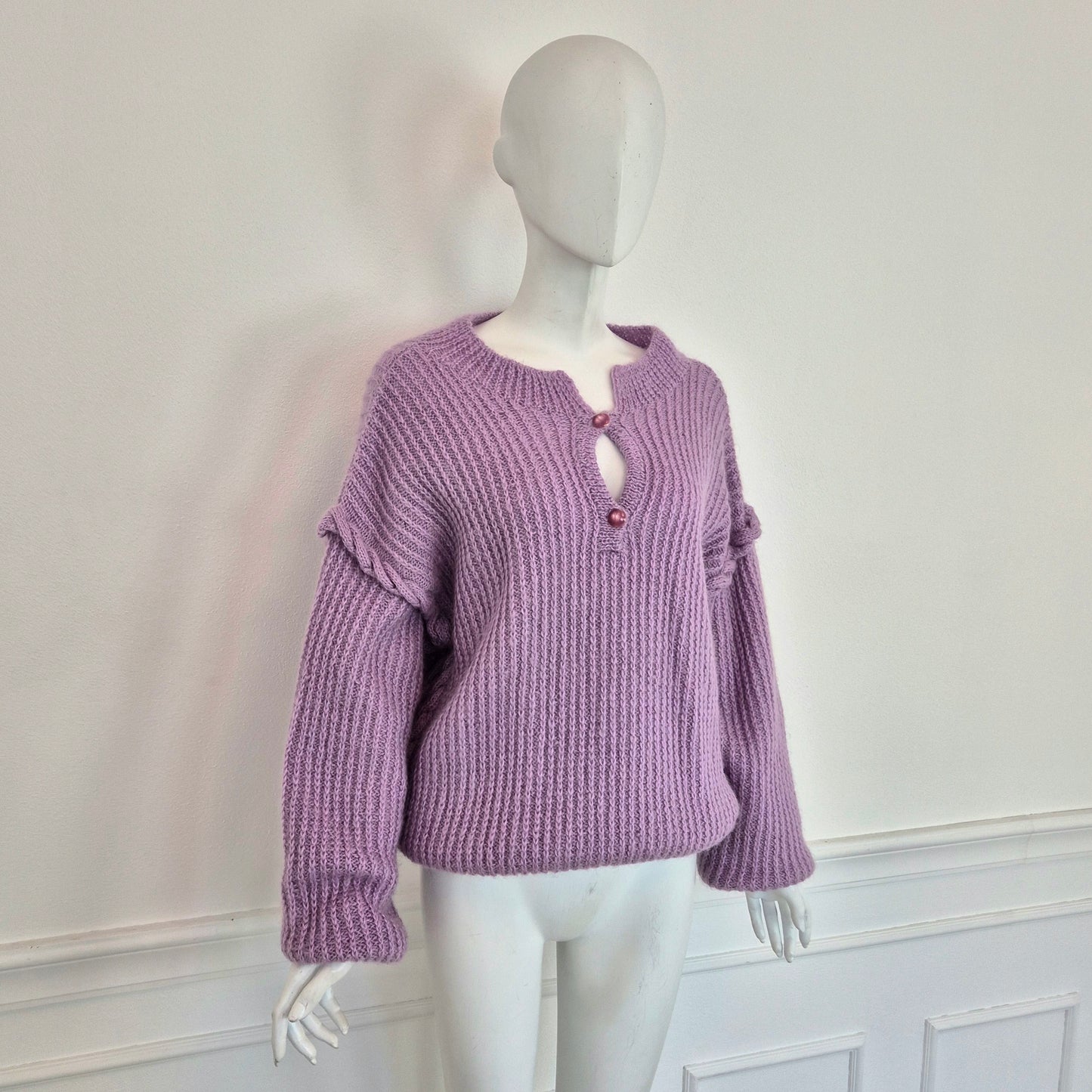 Maglione vintage lilla