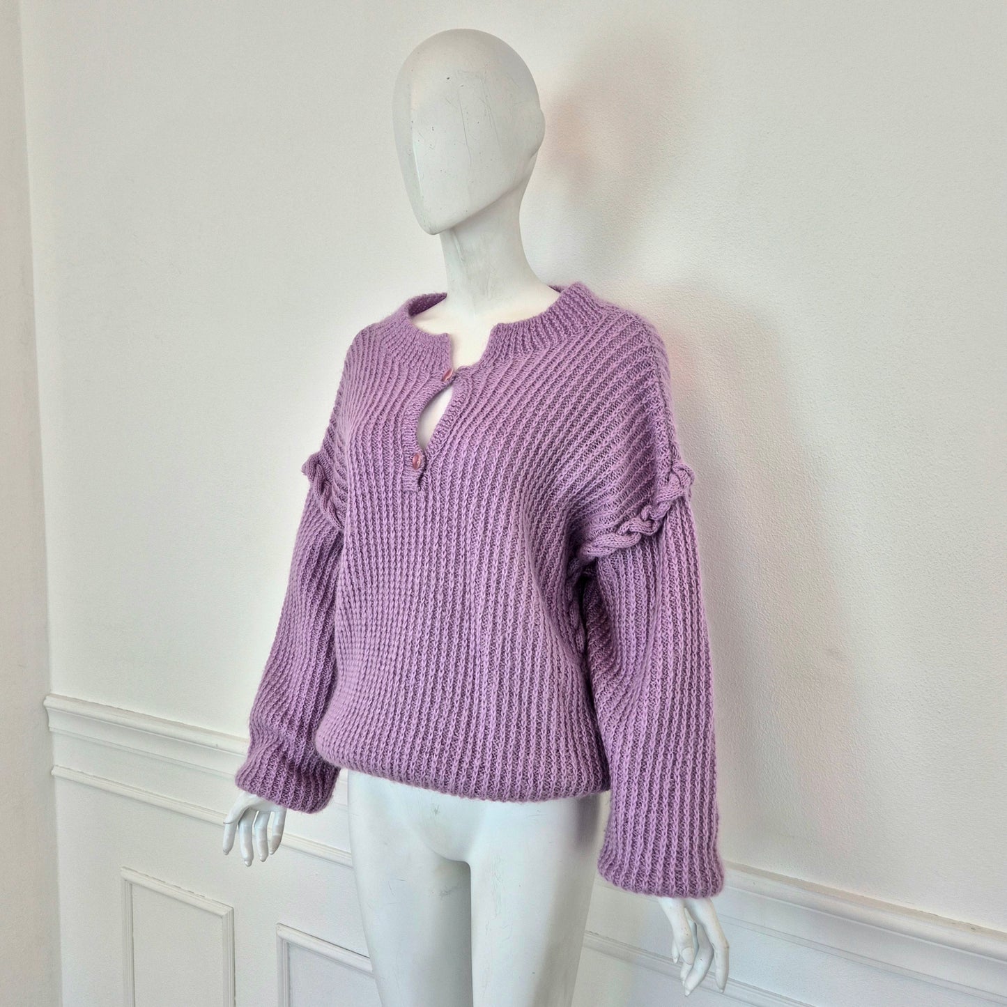 Maglione vintage lilla