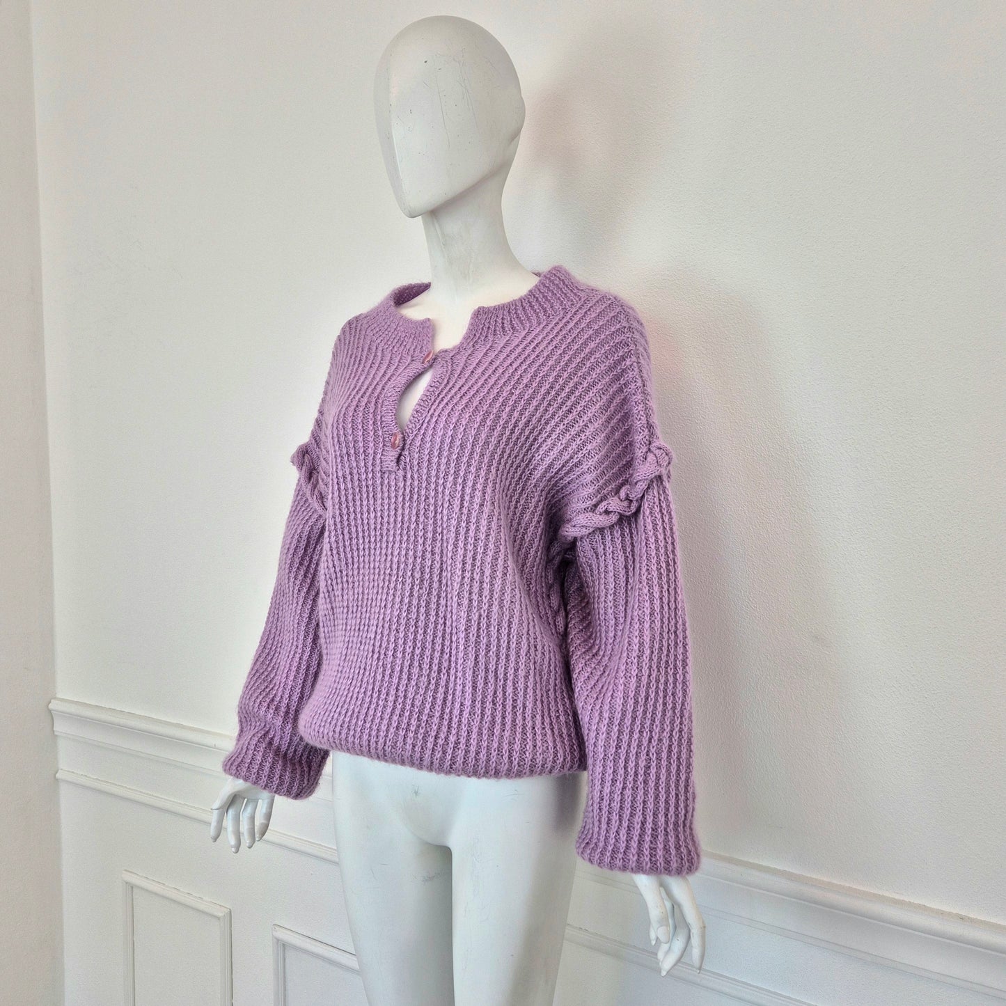 Maglione vintage lilla