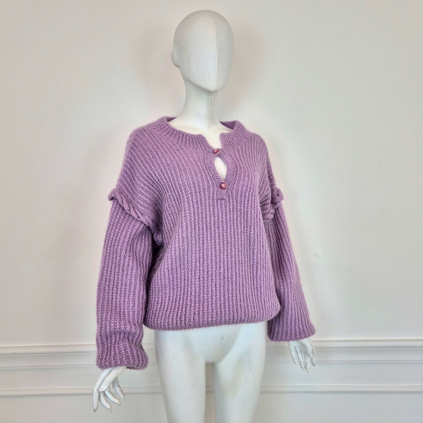 Maglione vintage lilla
