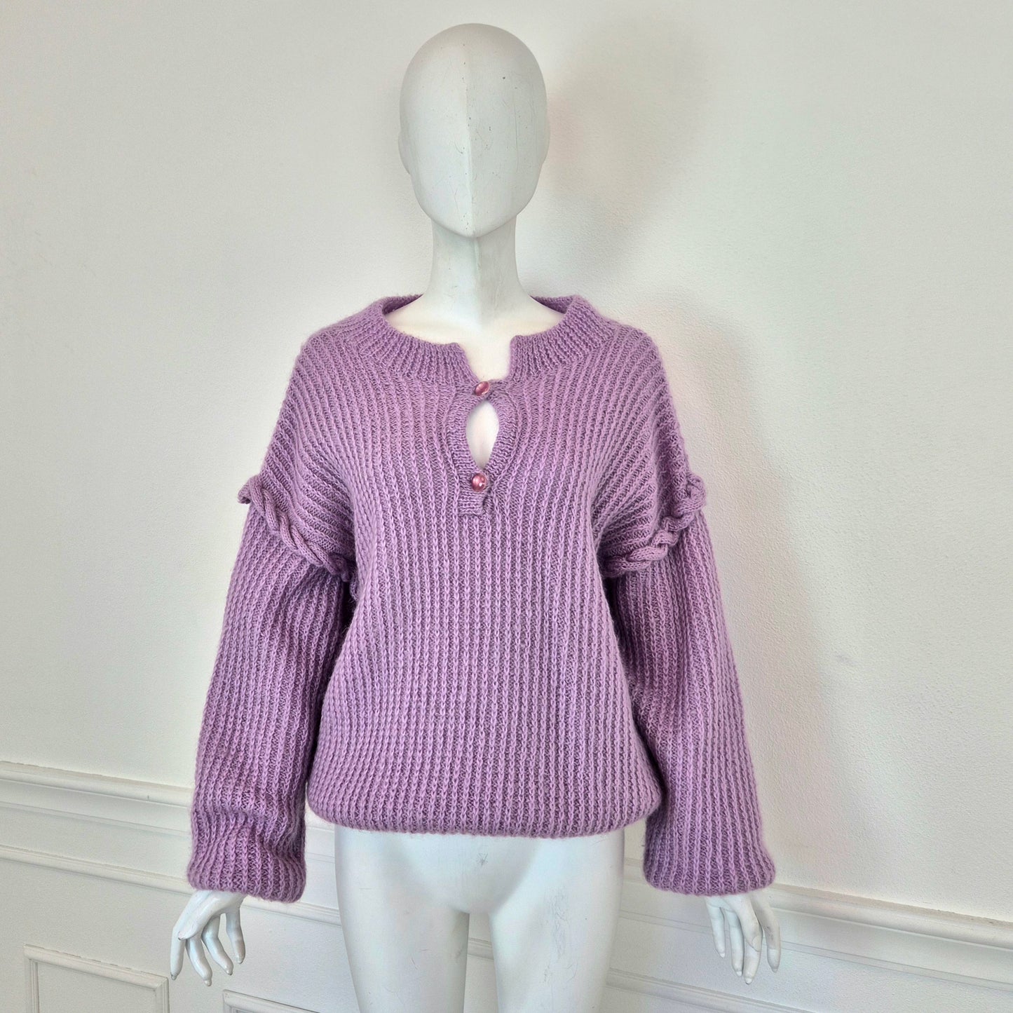 Maglione vintage lilla
