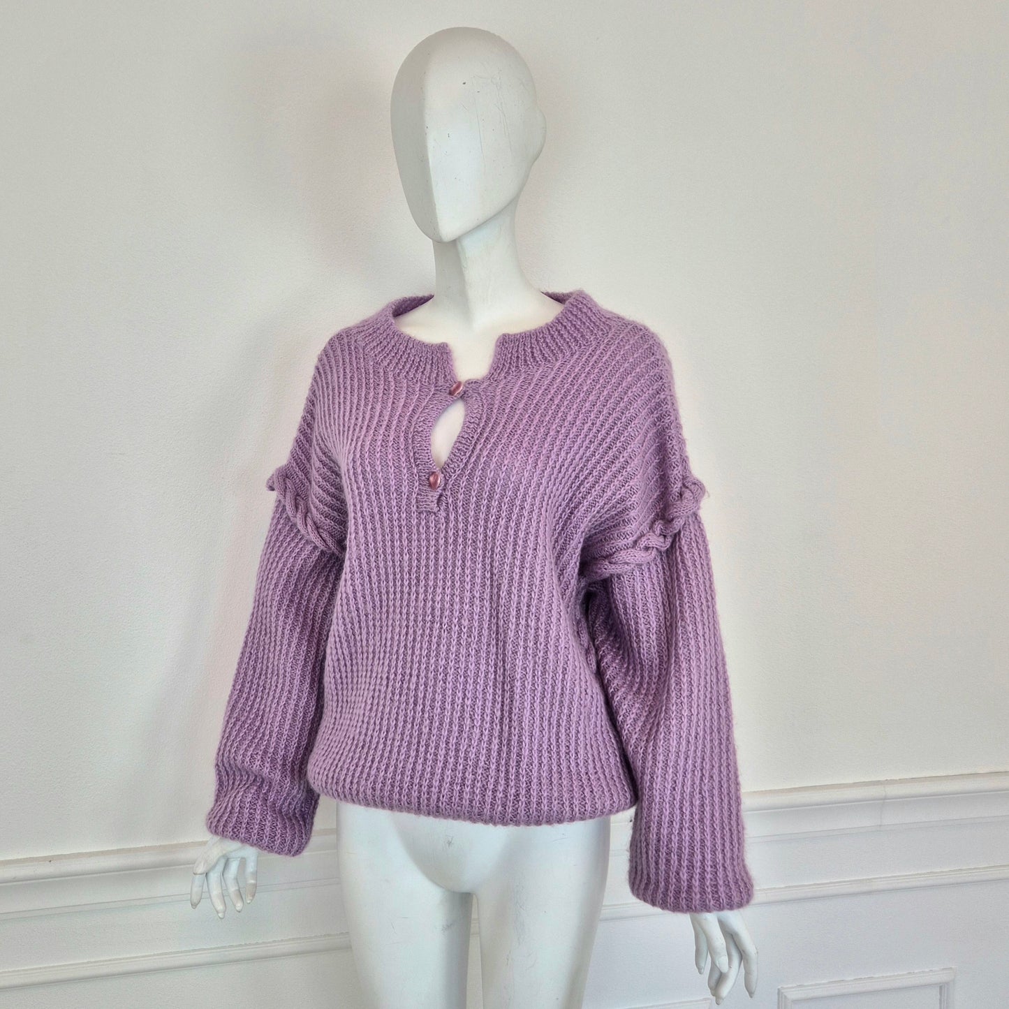 Maglione vintage lilla