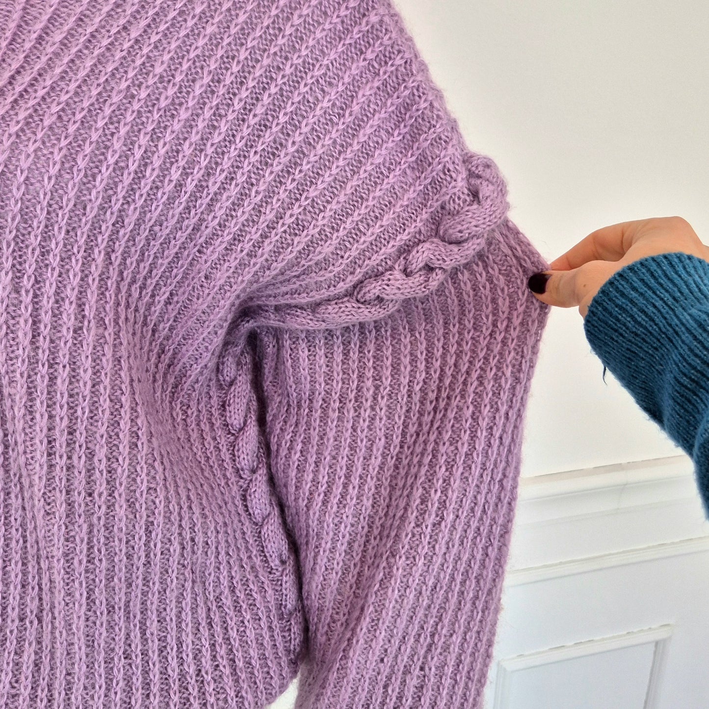 Maglione vintage lilla