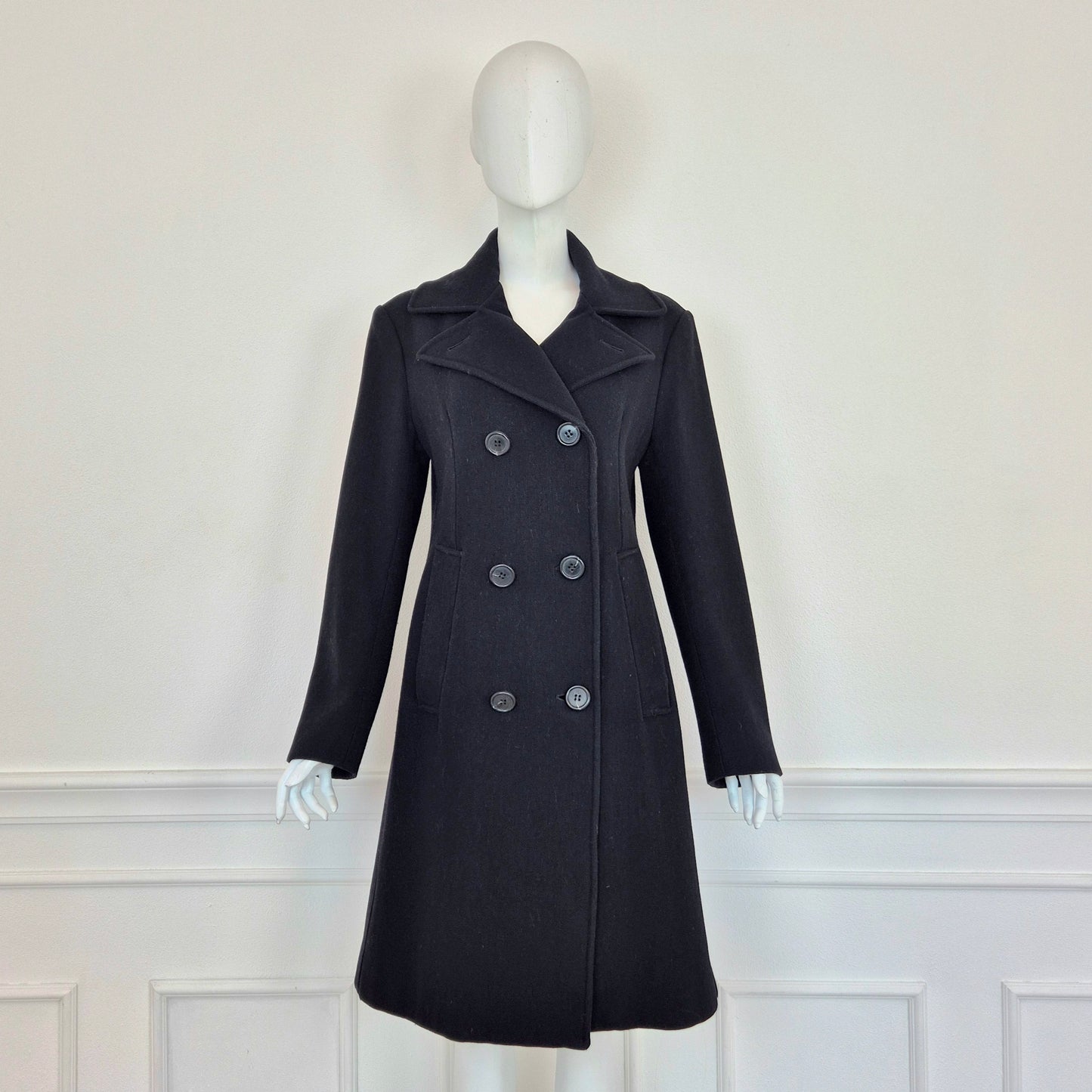 Romeo Gigli | Cappotto nero doppiopetto