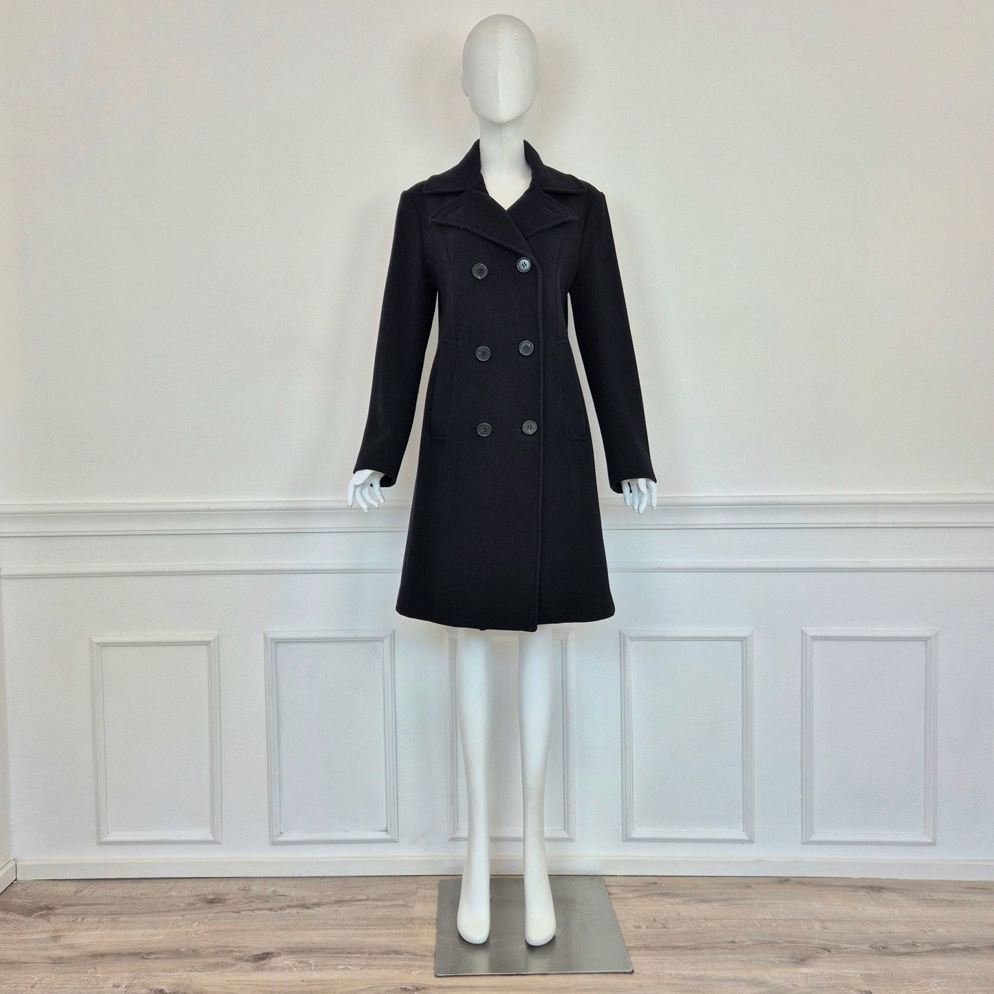 Romeo Gigli | Cappotto nero doppiopetto