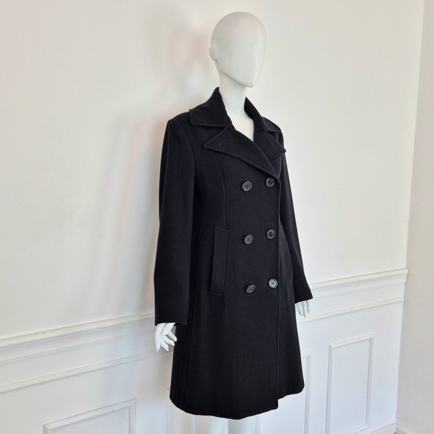 Romeo Gigli | Cappotto nero doppiopetto