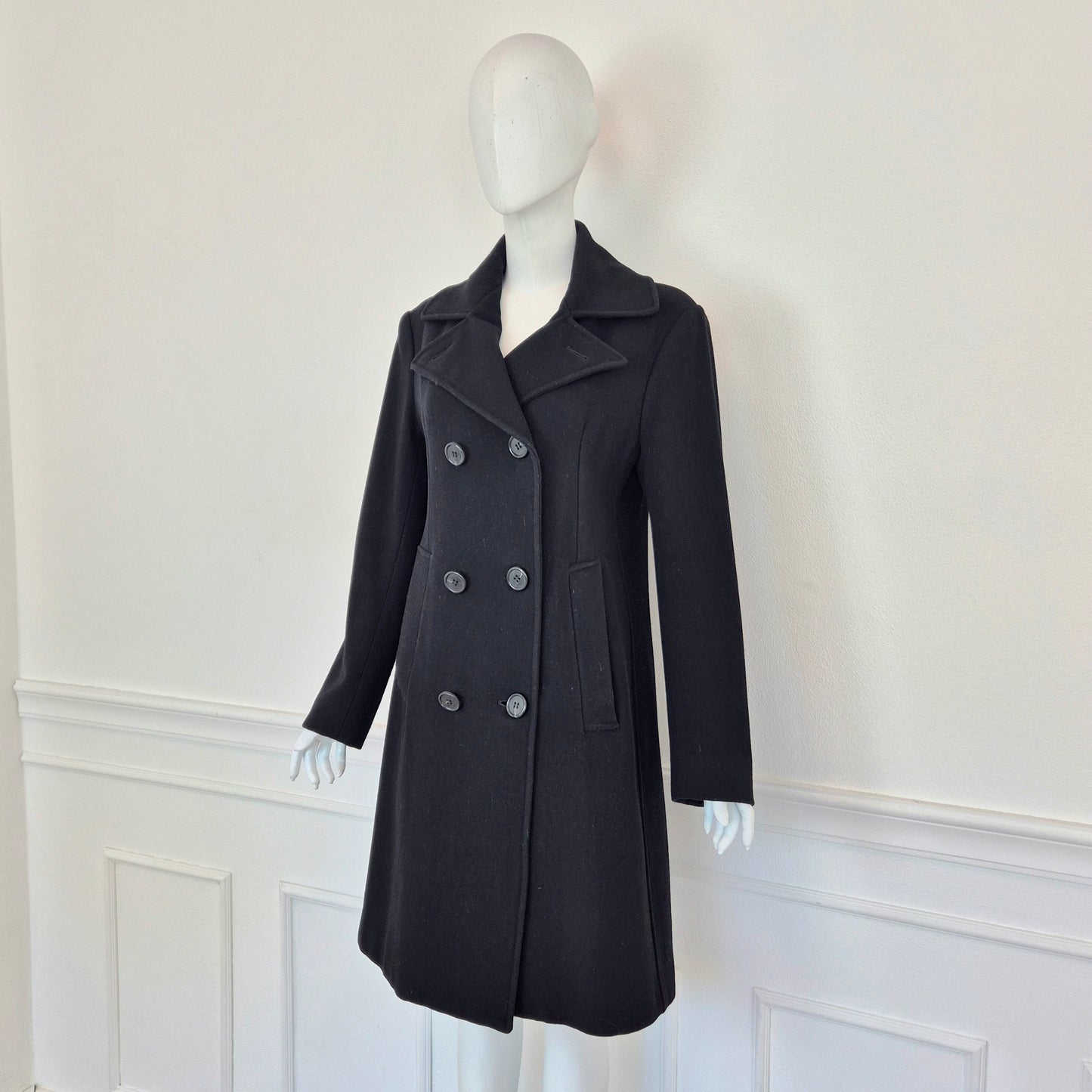 Romeo Gigli | Cappotto nero doppiopetto