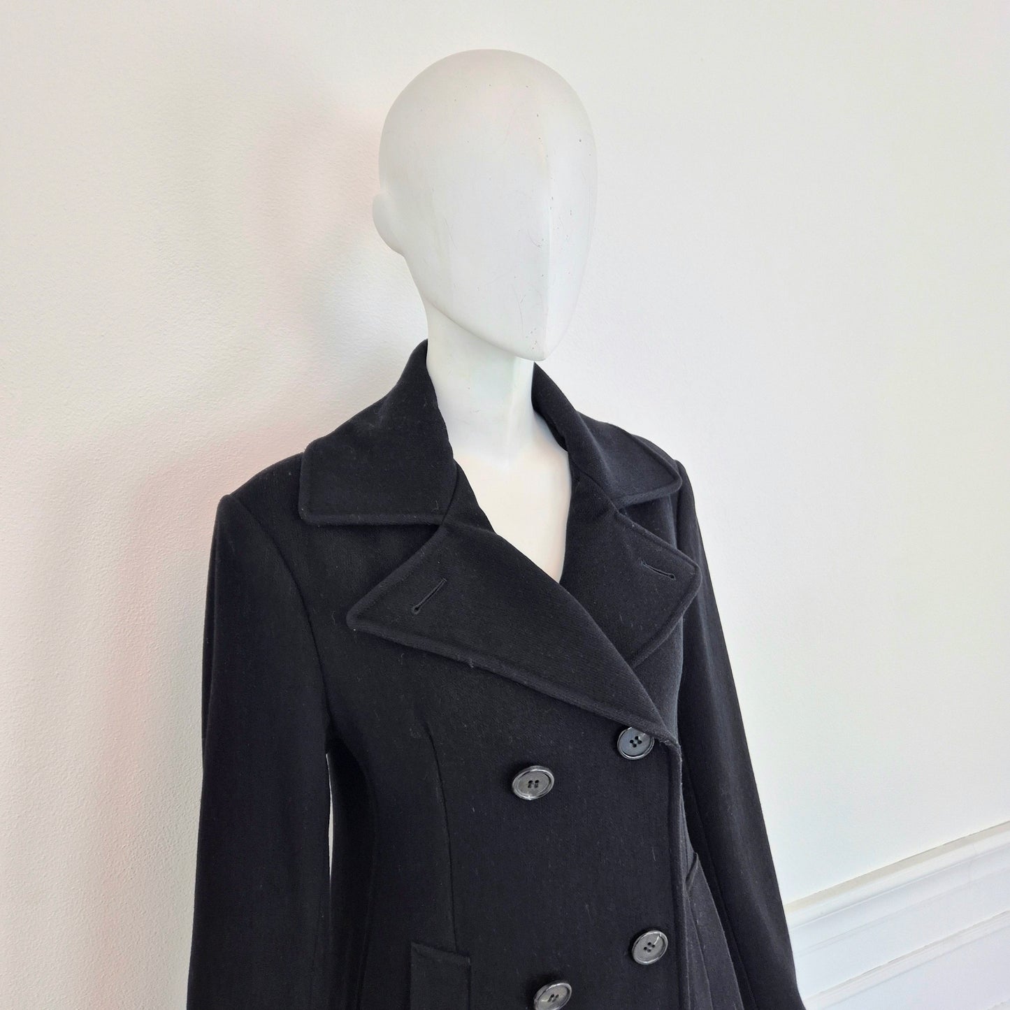 Romeo Gigli | Cappotto nero doppiopetto