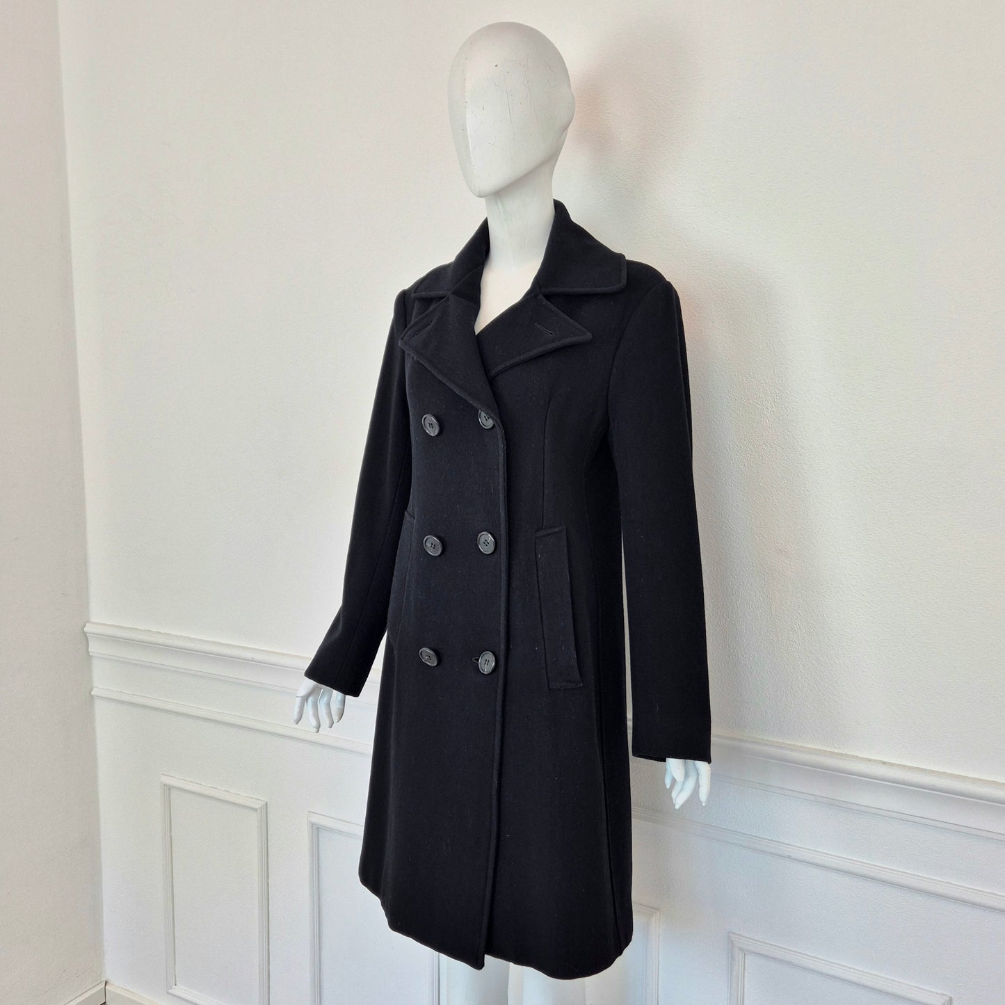 Romeo Gigli | Cappotto nero doppiopetto