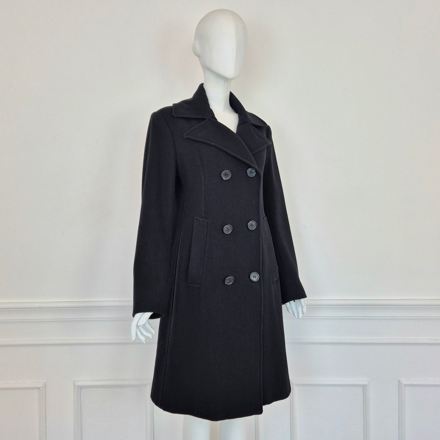 Romeo Gigli | Cappotto nero doppiopetto