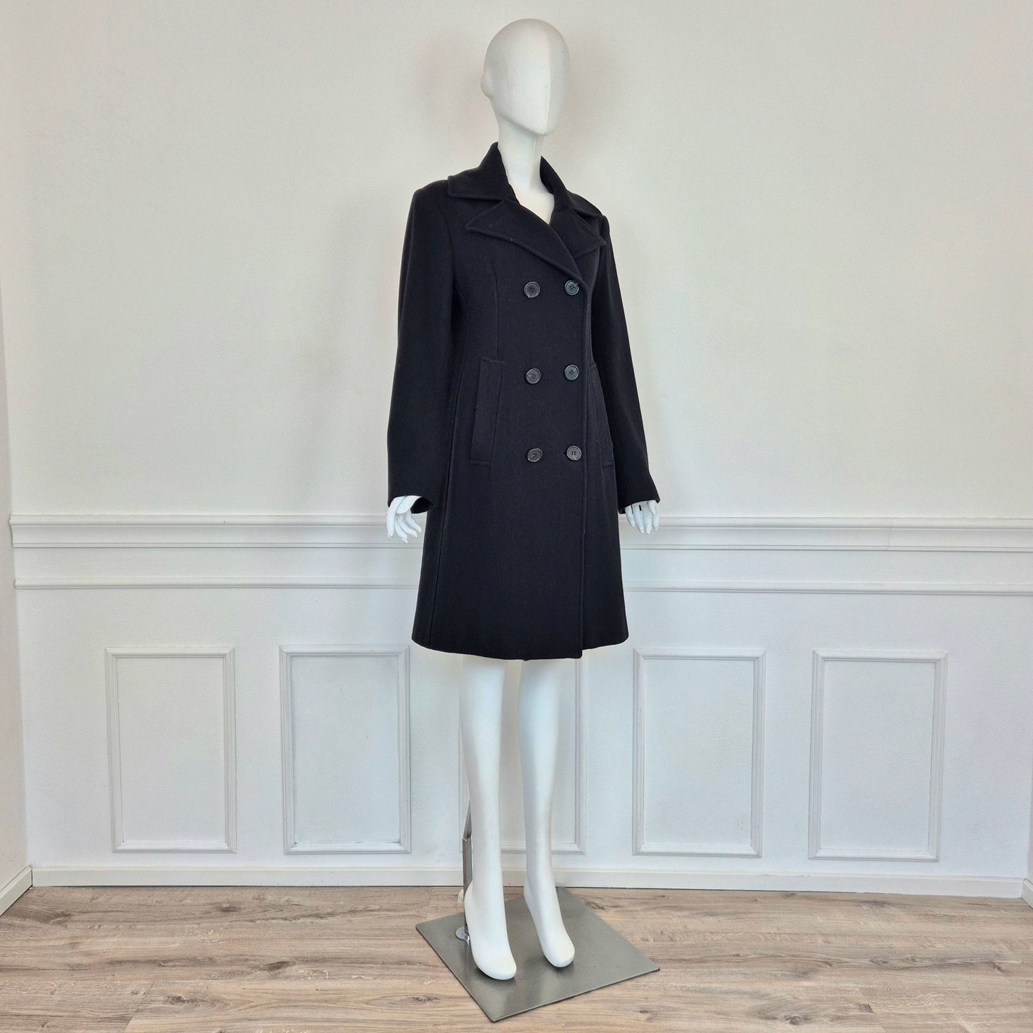 Romeo Gigli | Cappotto nero doppiopetto