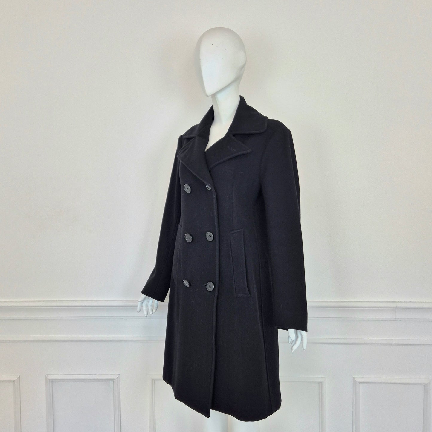 Romeo Gigli | Cappotto nero doppiopetto