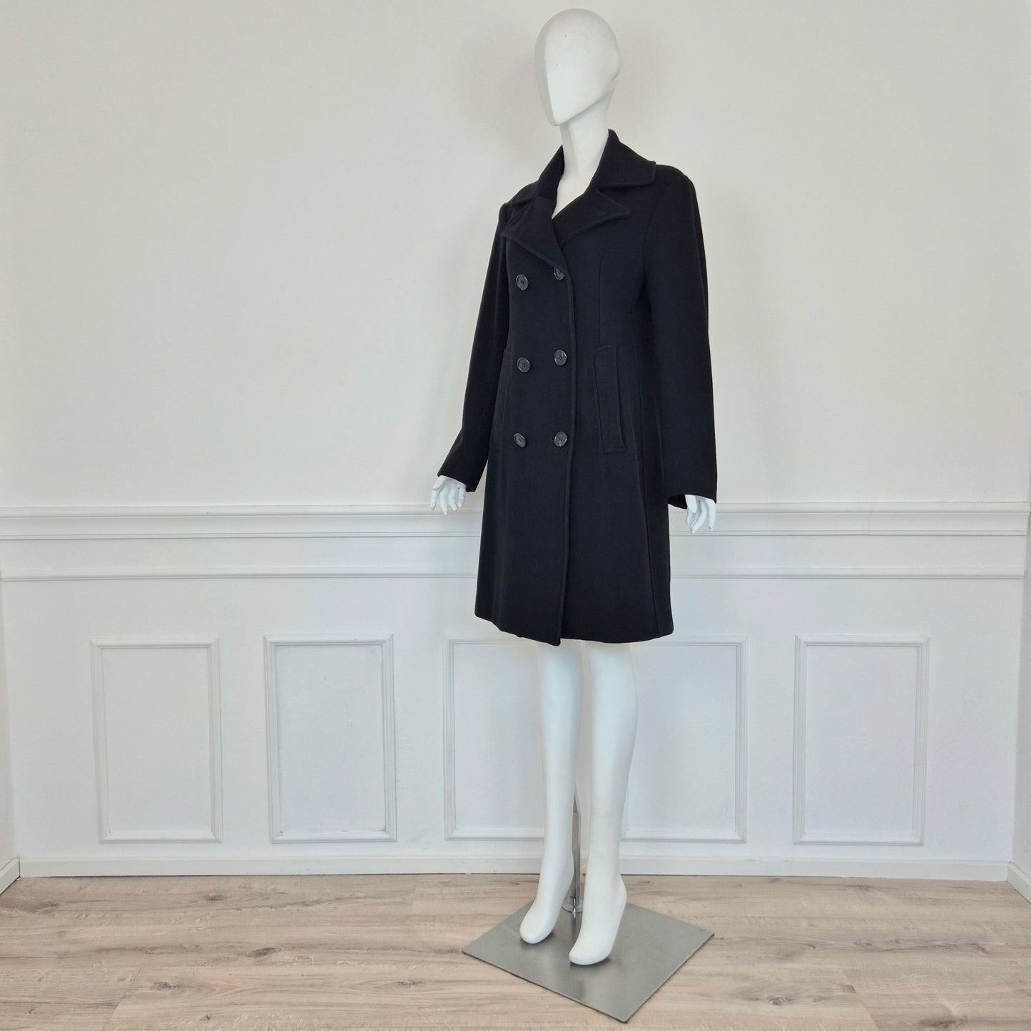 Romeo Gigli | Cappotto nero doppiopetto