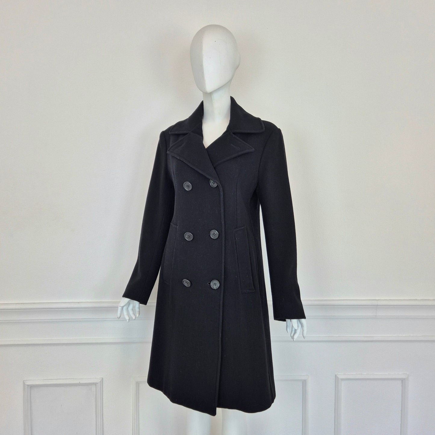 Romeo Gigli | Cappotto nero doppiopetto