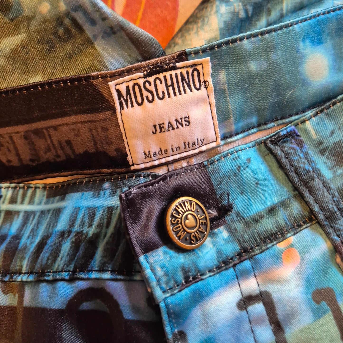 Moschino | Pantaloni stampa speed / future / communication