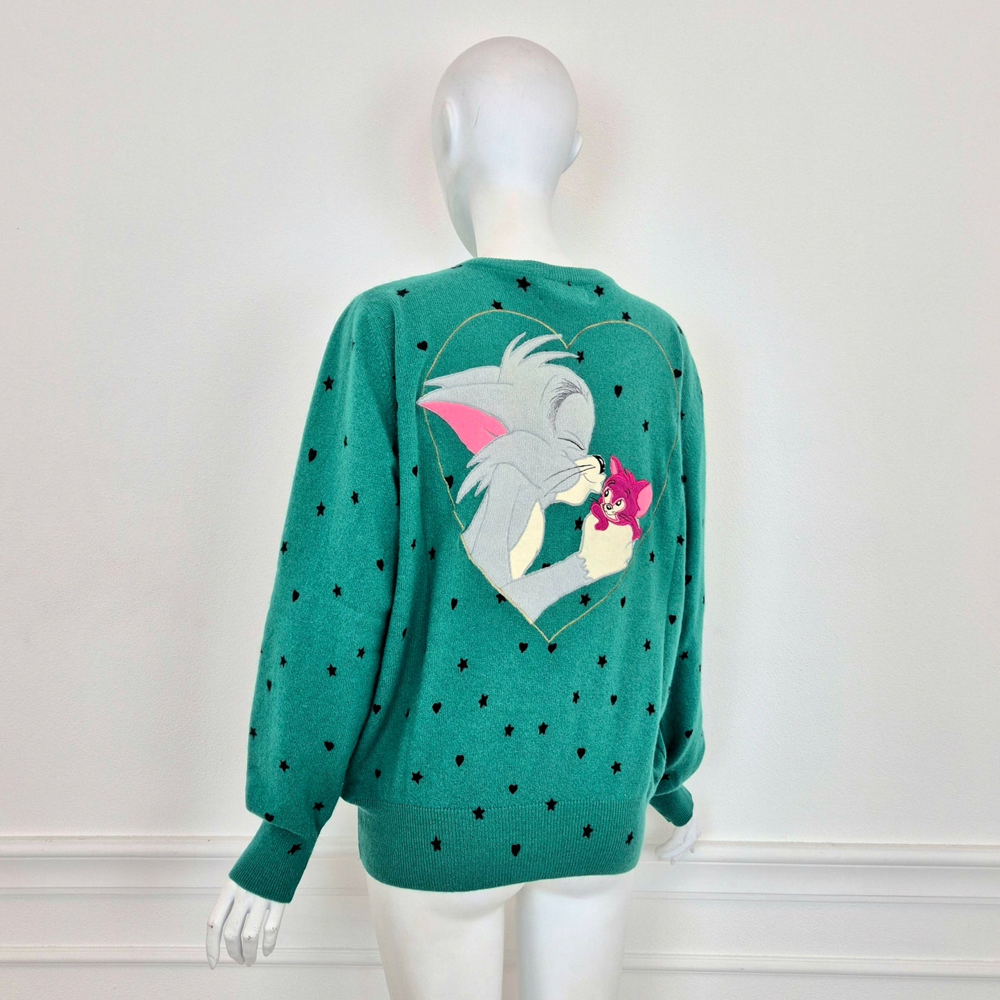 Jean Charles de Castelbajac pour Iceberg | Cardigan verde Tom e Gerry