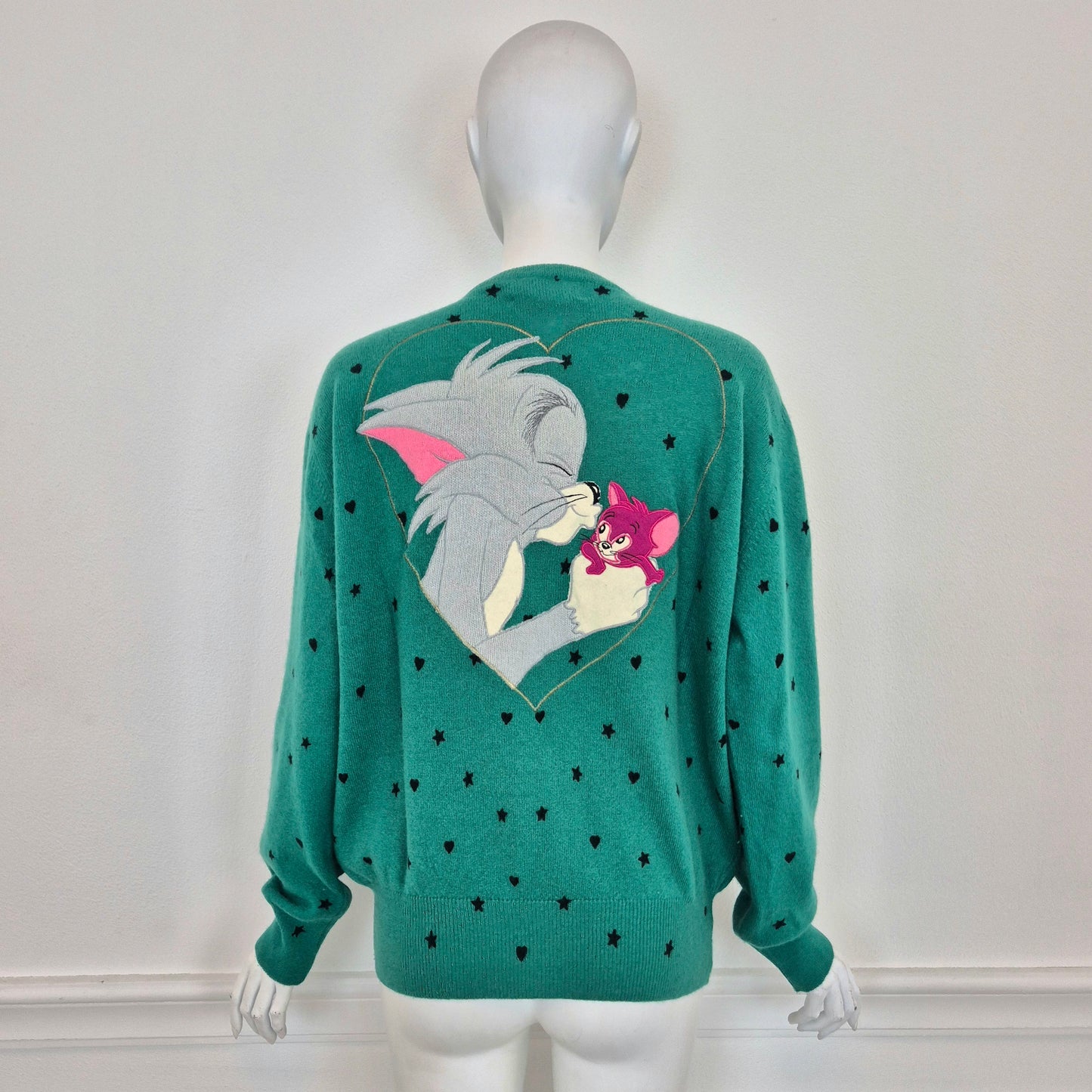 Jean Charles de Castelbajac pour Iceberg | Cardigan verde Tom e Gerry