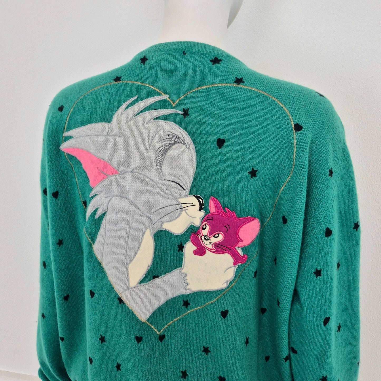 Jean Charles de Castelbajac pour Iceberg | Cardigan verde Tom e Gerry