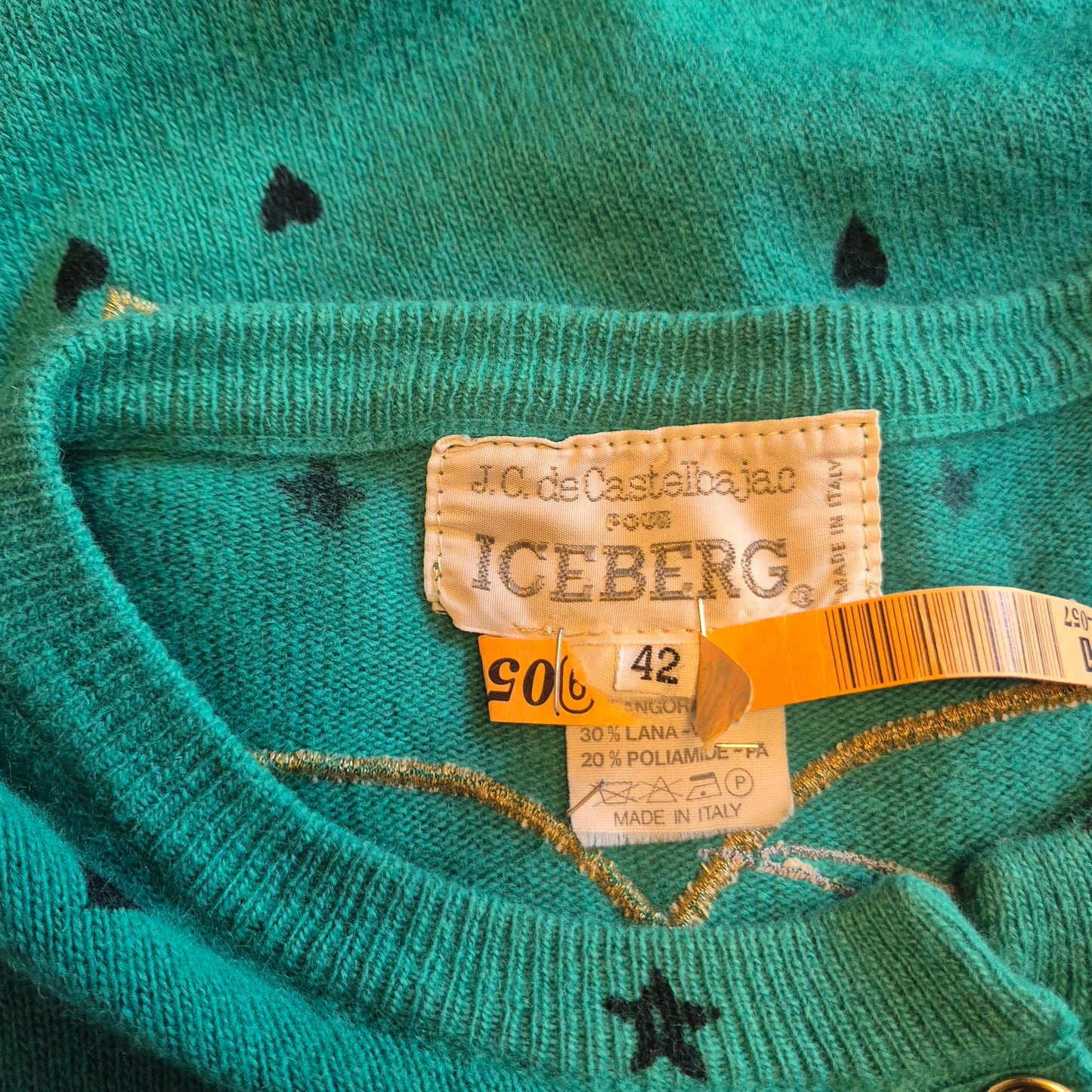 Jean Charles de Castelbajac pour Iceberg | Cardigan verde Tom e Gerry