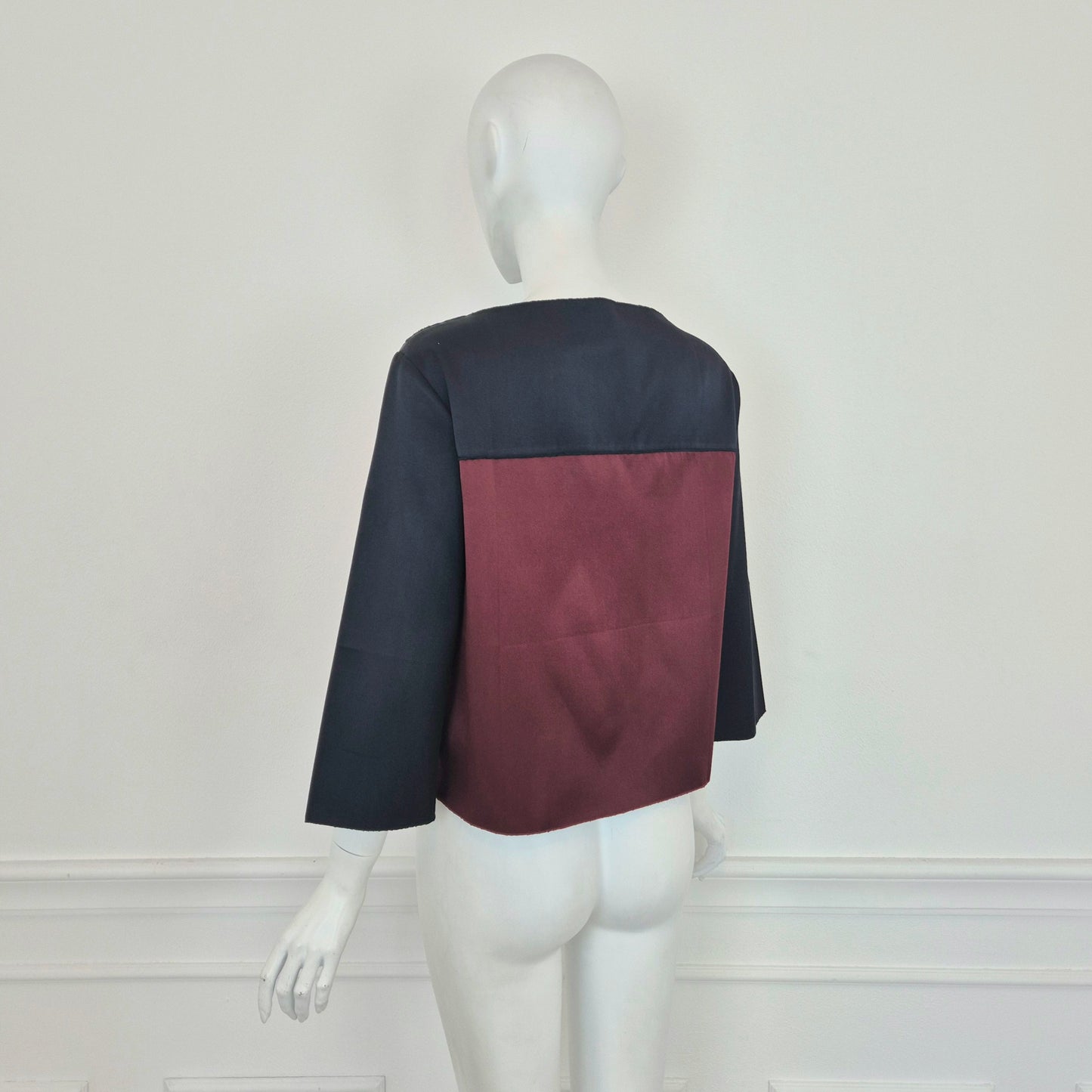 Miu Miu | Giacca in seta bicolor blu-bordeaux SS 2007