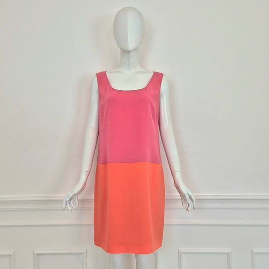 Prada | Abito bicolor arancione-rosa