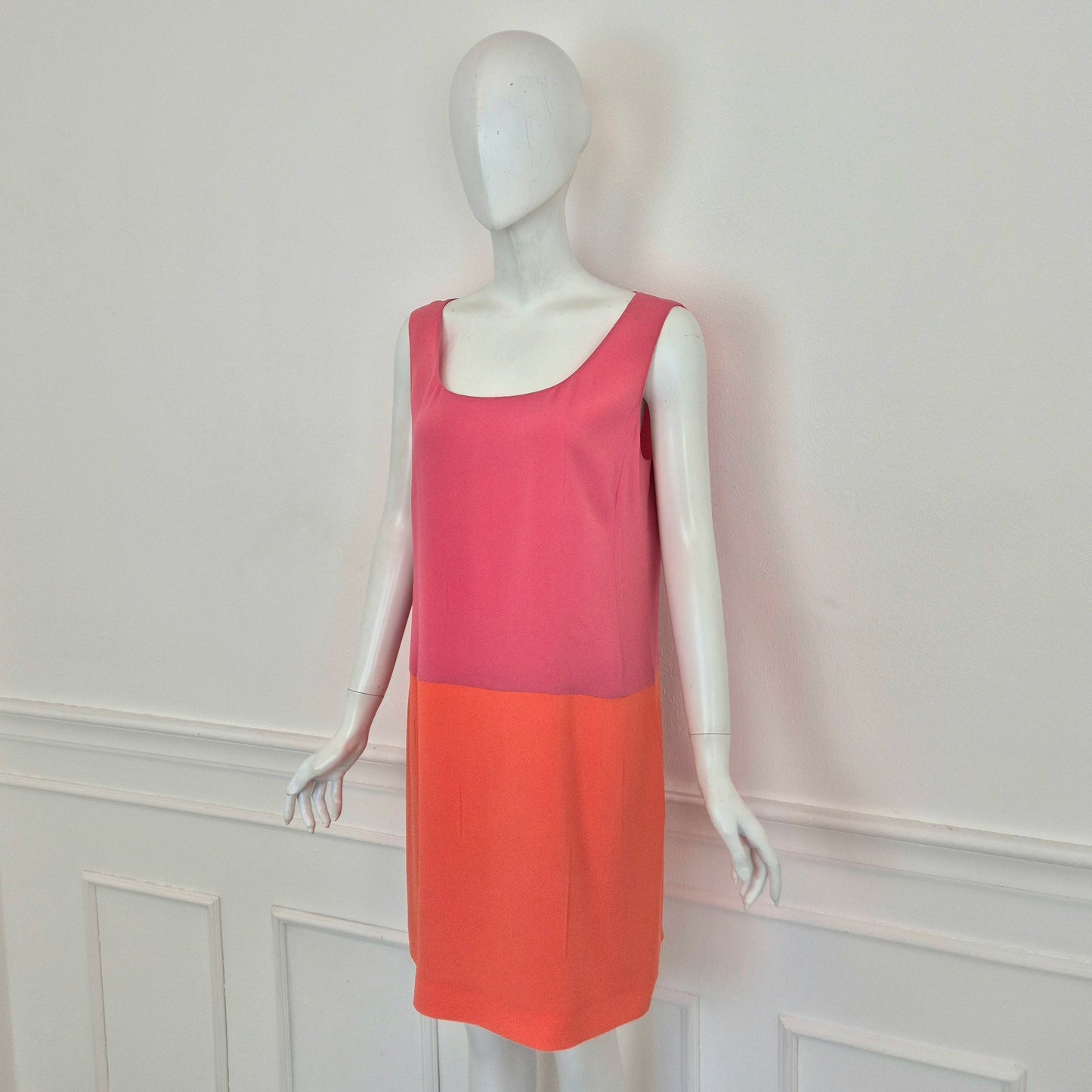 Prada | Abito bicolor arancione-rosa