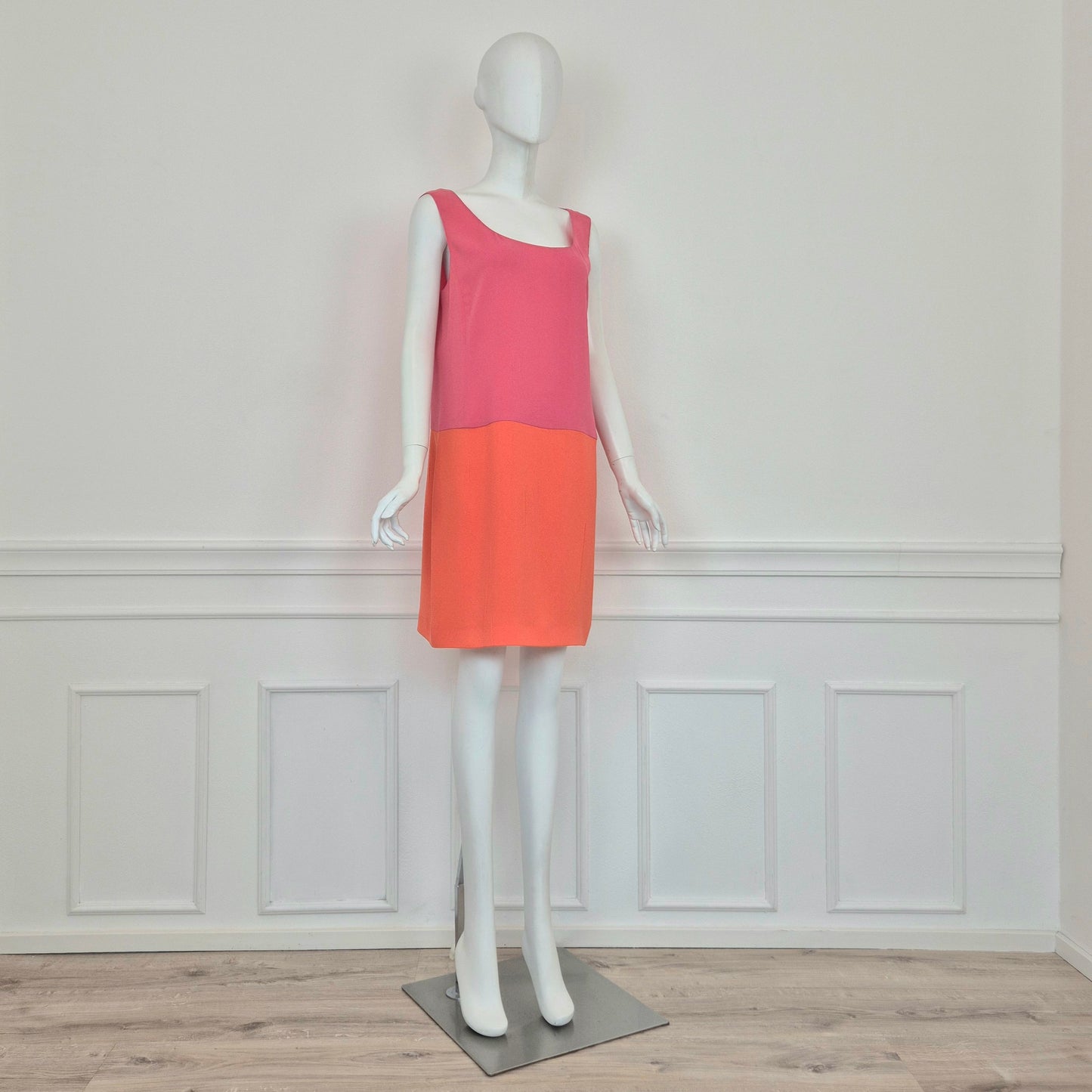 Prada | Abito bicolor arancione-rosa