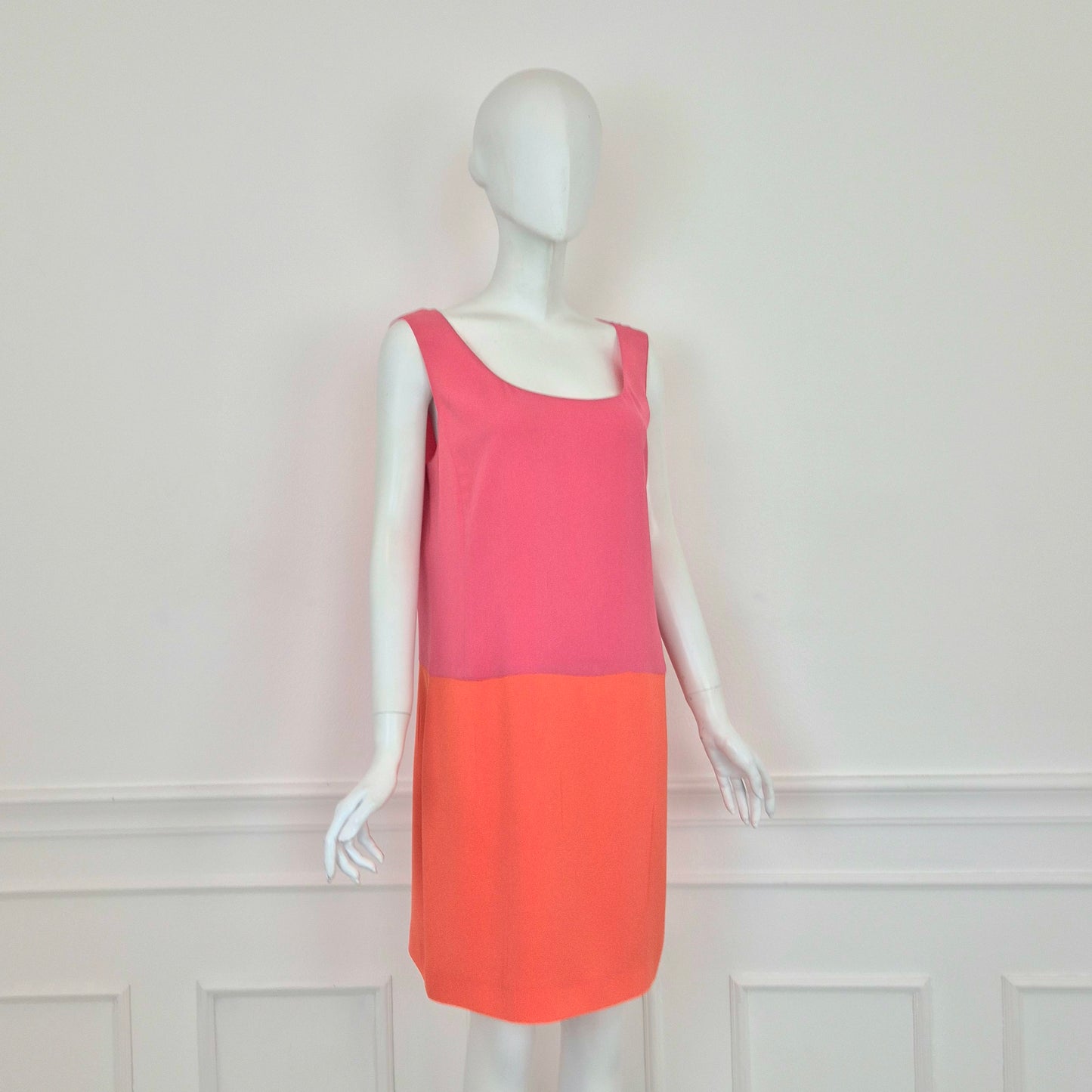 Prada | Abito bicolor arancione-rosa