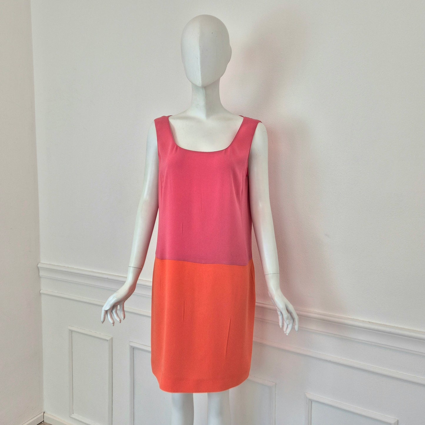 Prada | Abito bicolor arancione-rosa