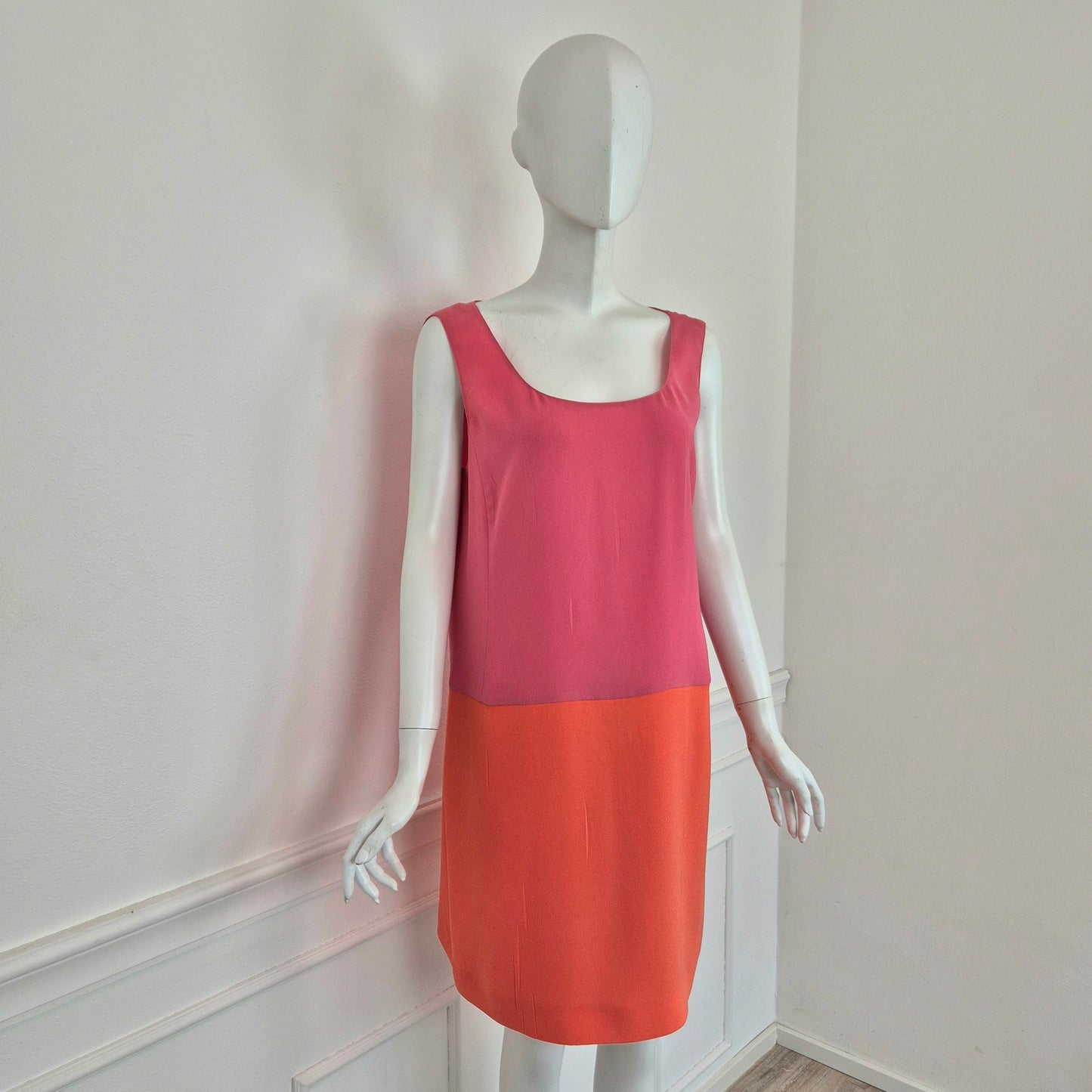 Prada | Abito bicolor arancione-rosa