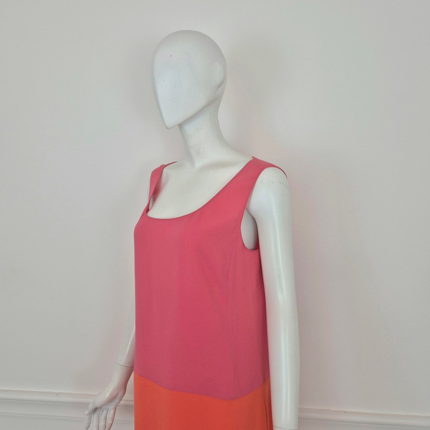 Prada | Abito bicolor arancione-rosa