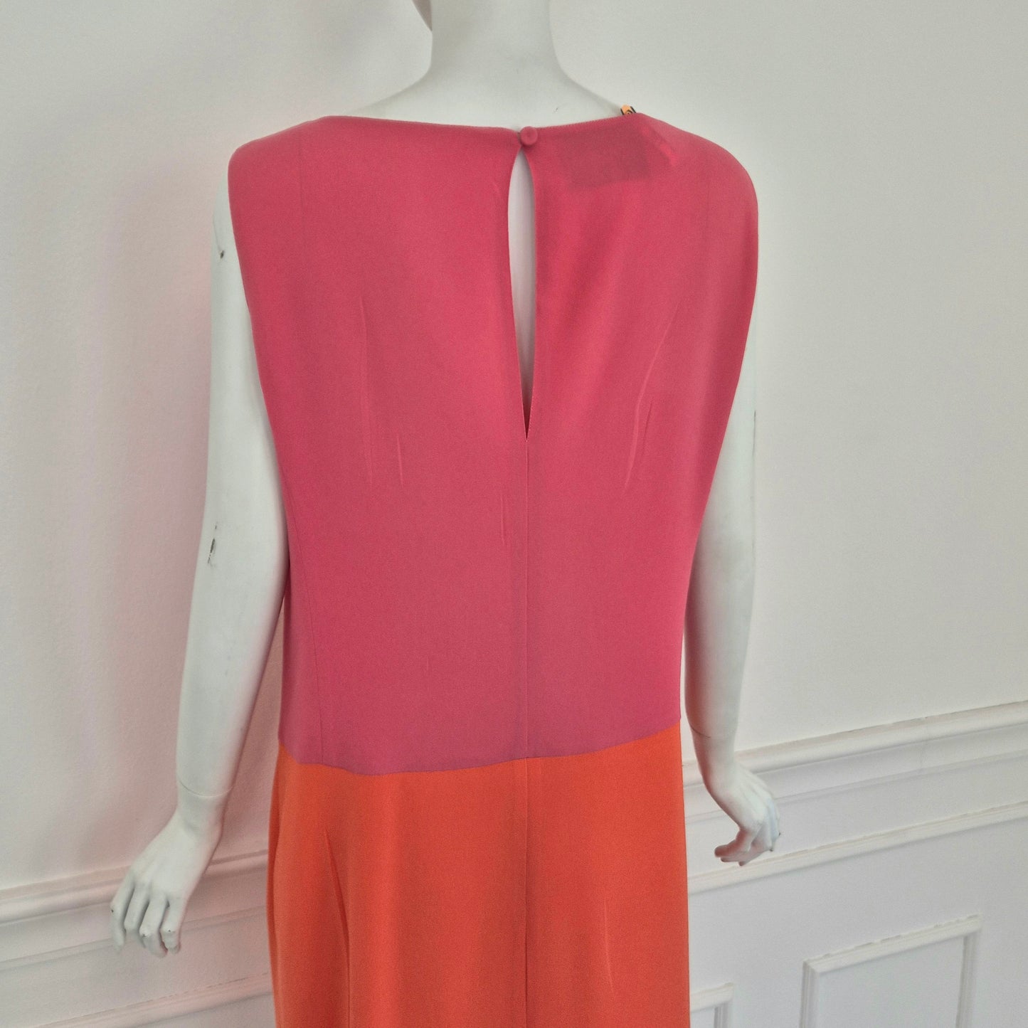 Prada | Abito bicolor arancione-rosa