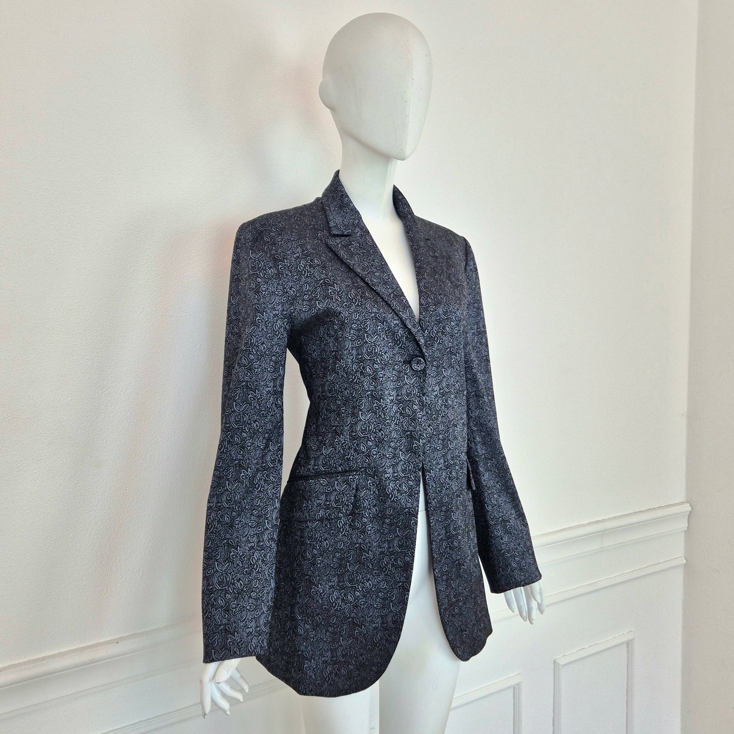 Romeo Gigli | Blazer tessuto cangiante floreale
