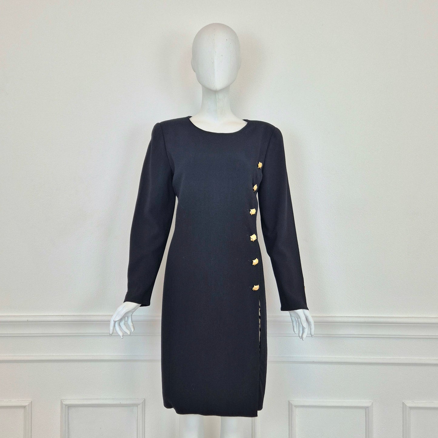 Valentino | Abito vintage bottoni tartaruga