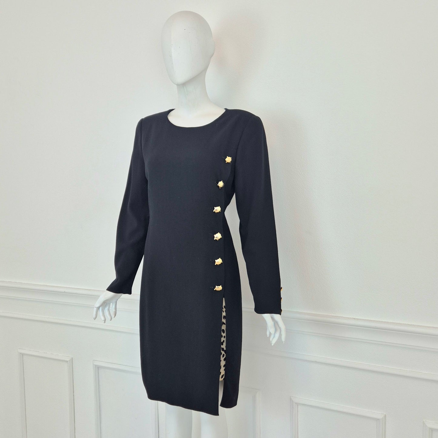 Valentino | Abito vintage bottoni tartaruga