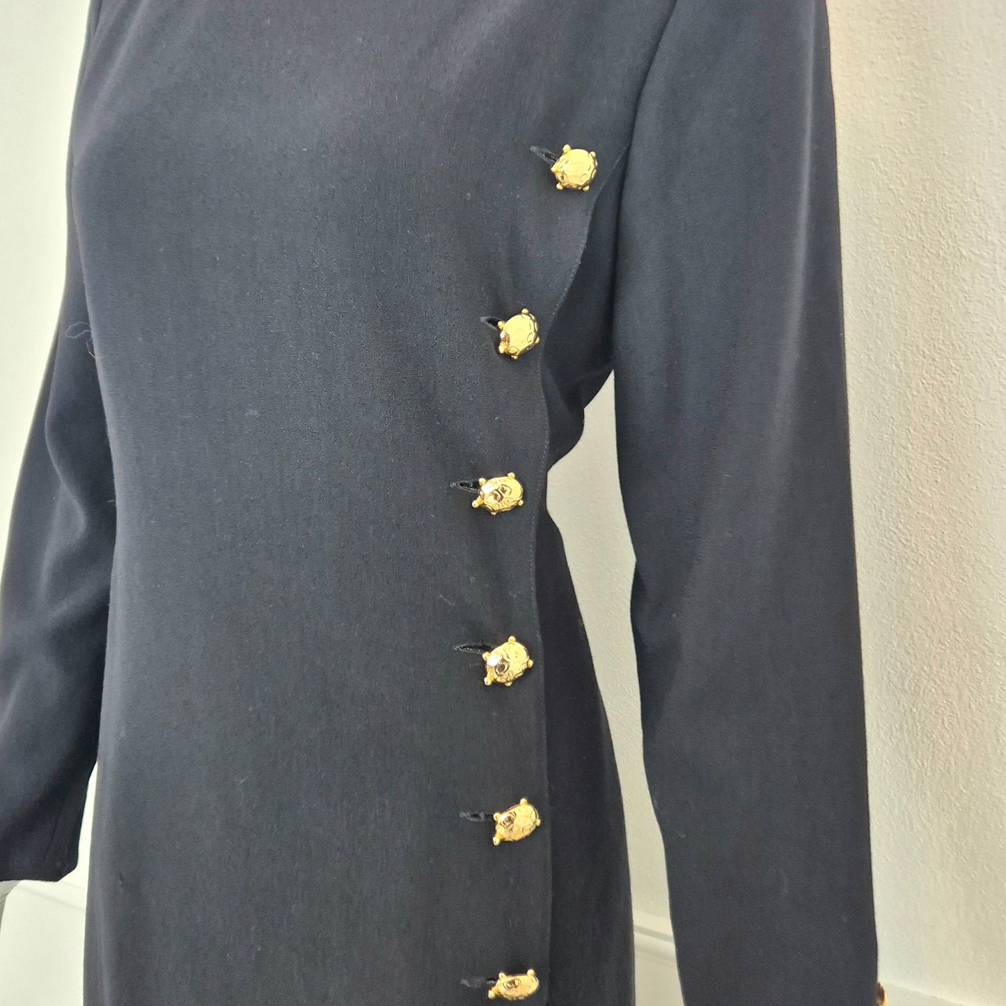 Valentino | Abito vintage bottoni tartaruga