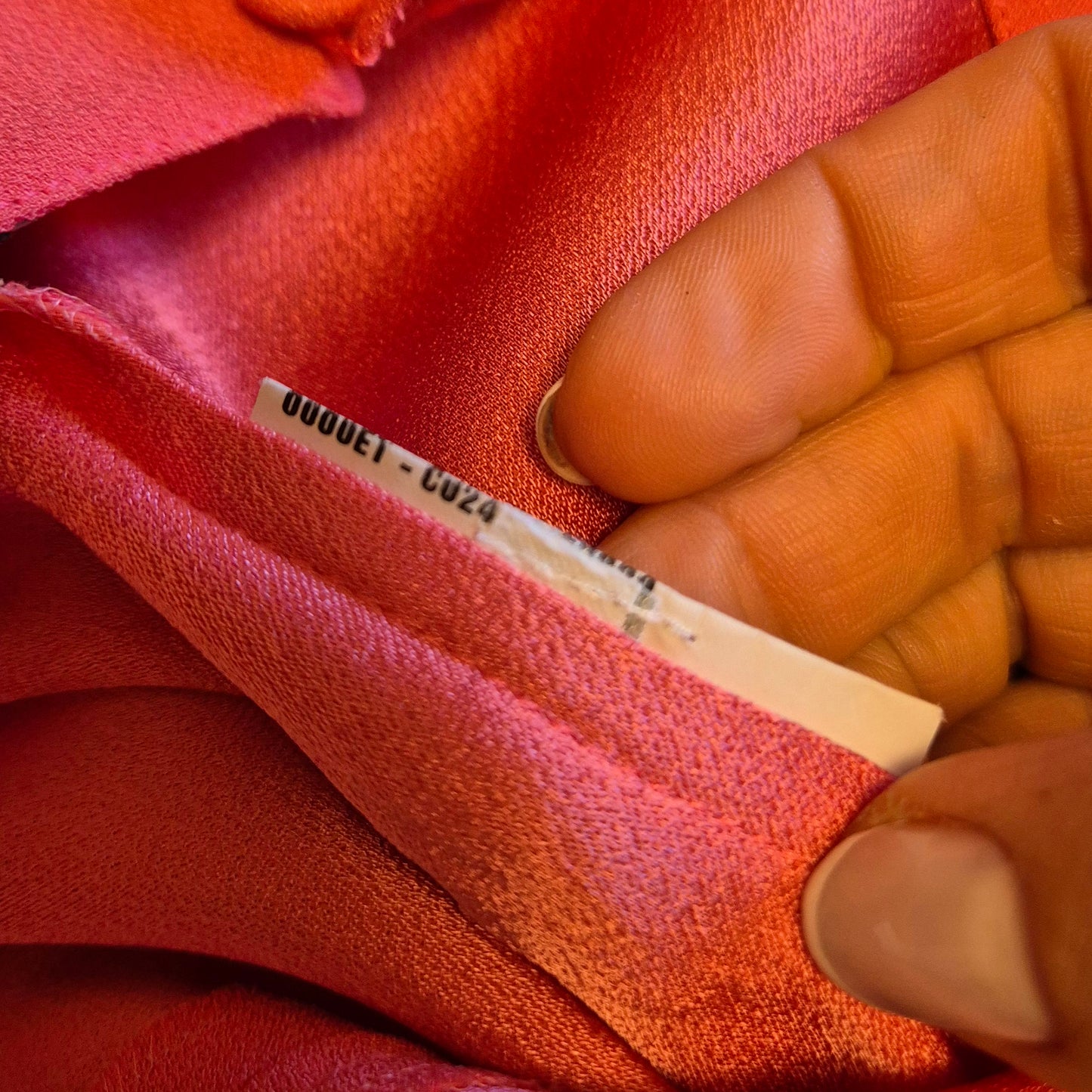 Prada | Abito bicolor arancione-rosa