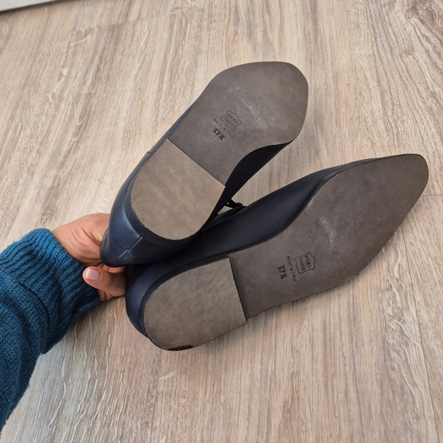 Romeo Gigli |Scarpe vintage pelle blu