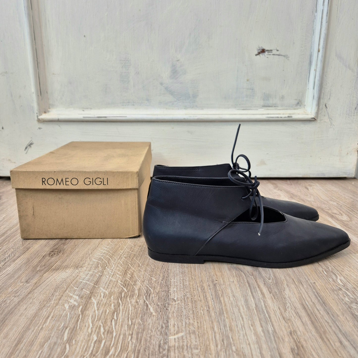 Romeo Gigli |Scarpe vintage pelle blu