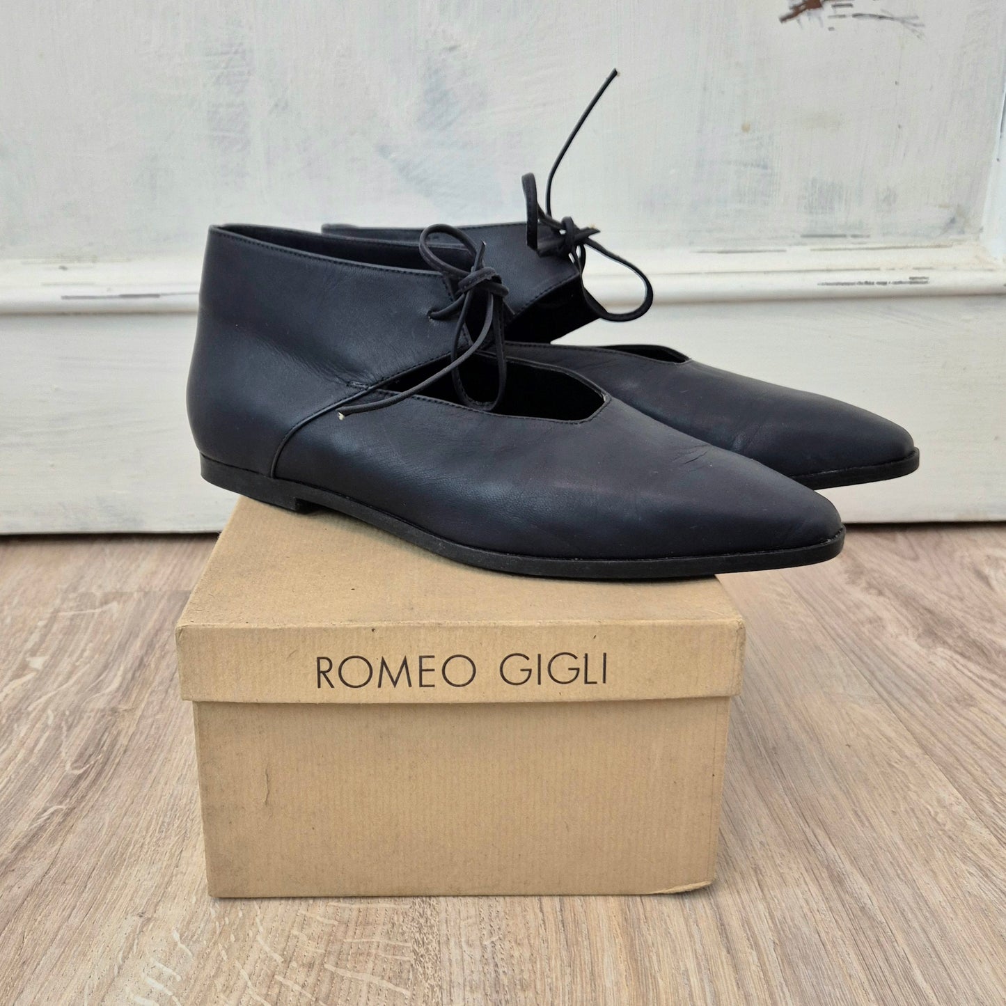 Romeo Gigli |Scarpe vintage pelle blu