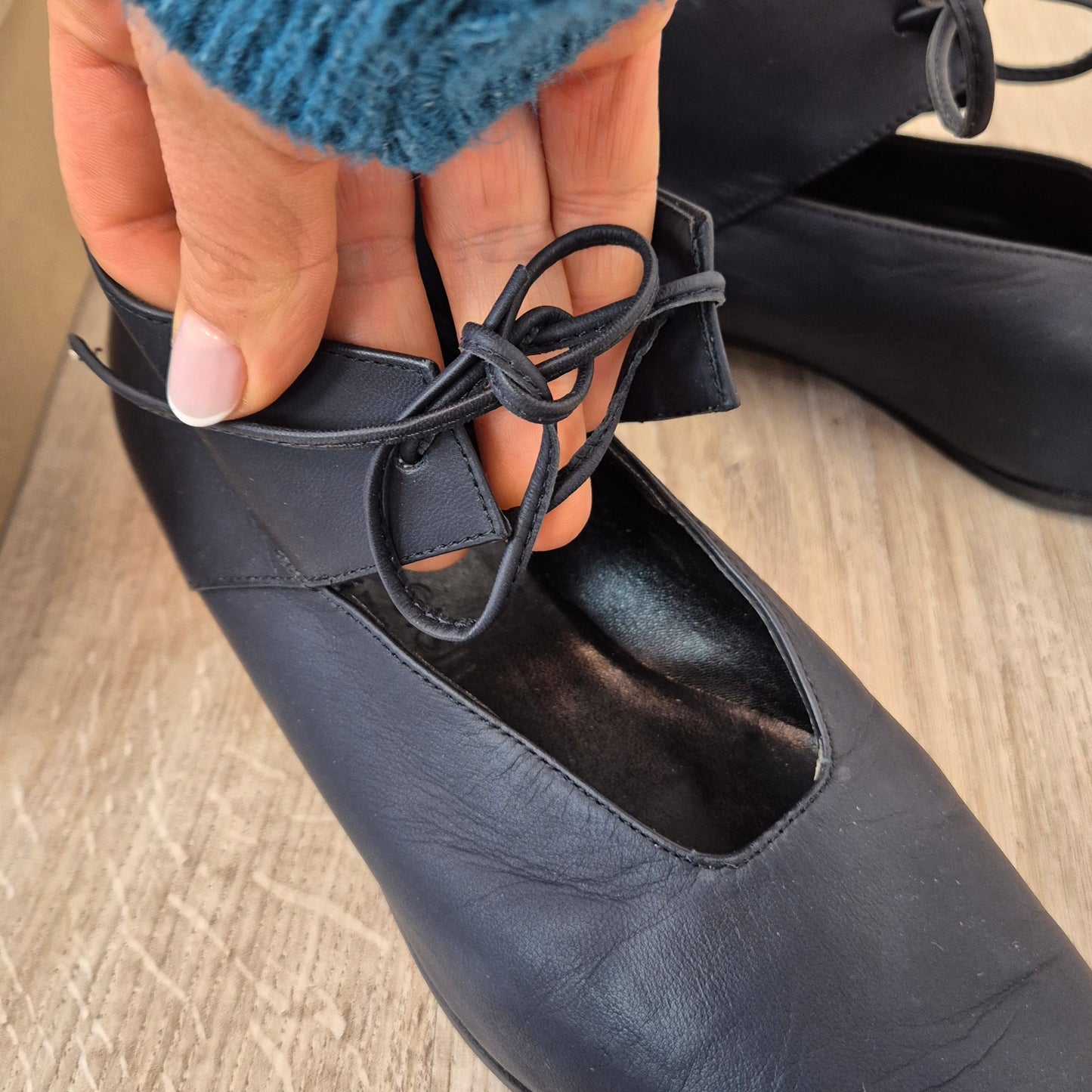 Romeo Gigli |Scarpe vintage pelle blu