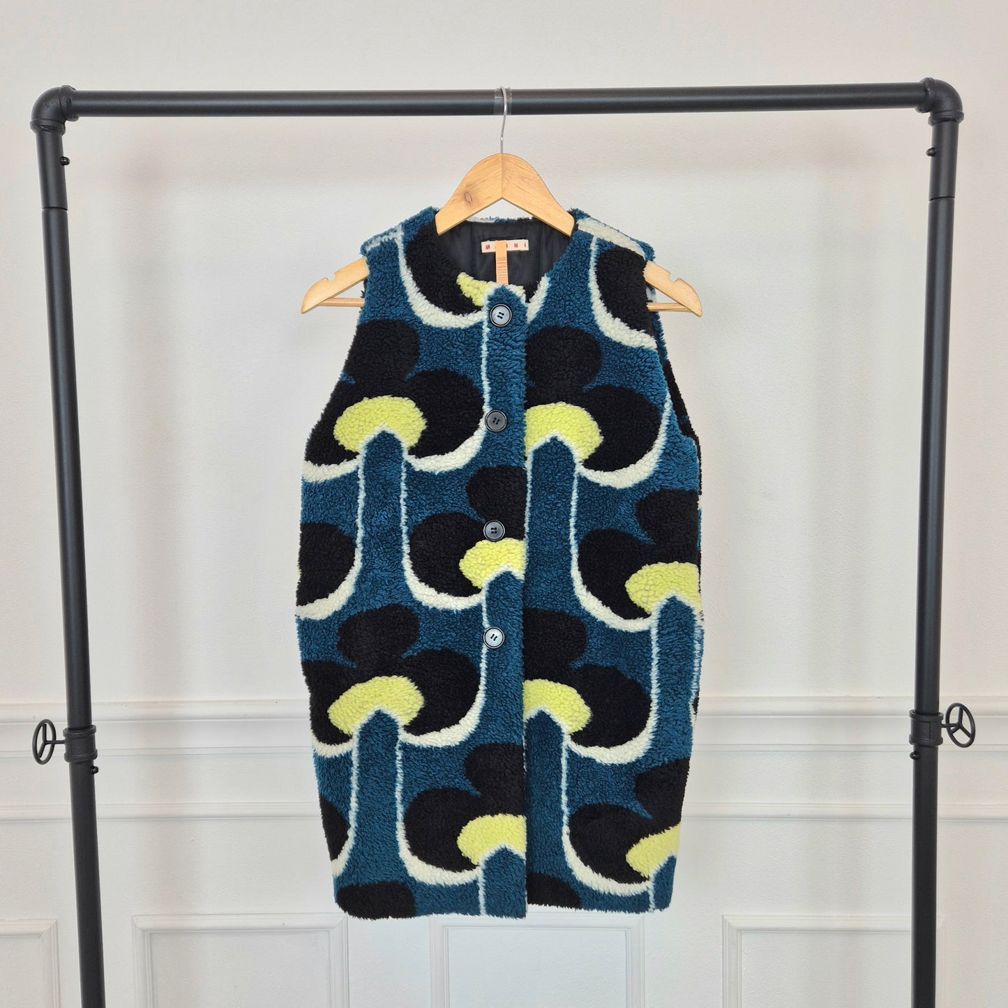 Marni | Gilet ecopelliccia stampa optical