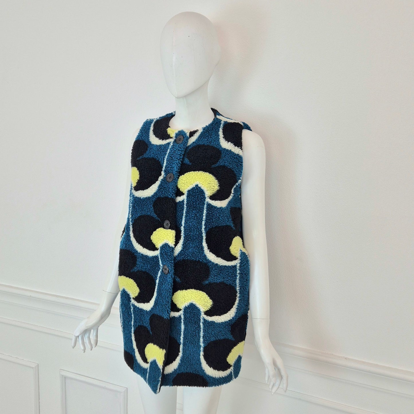 Marni | Gilet ecopelliccia stampa optical